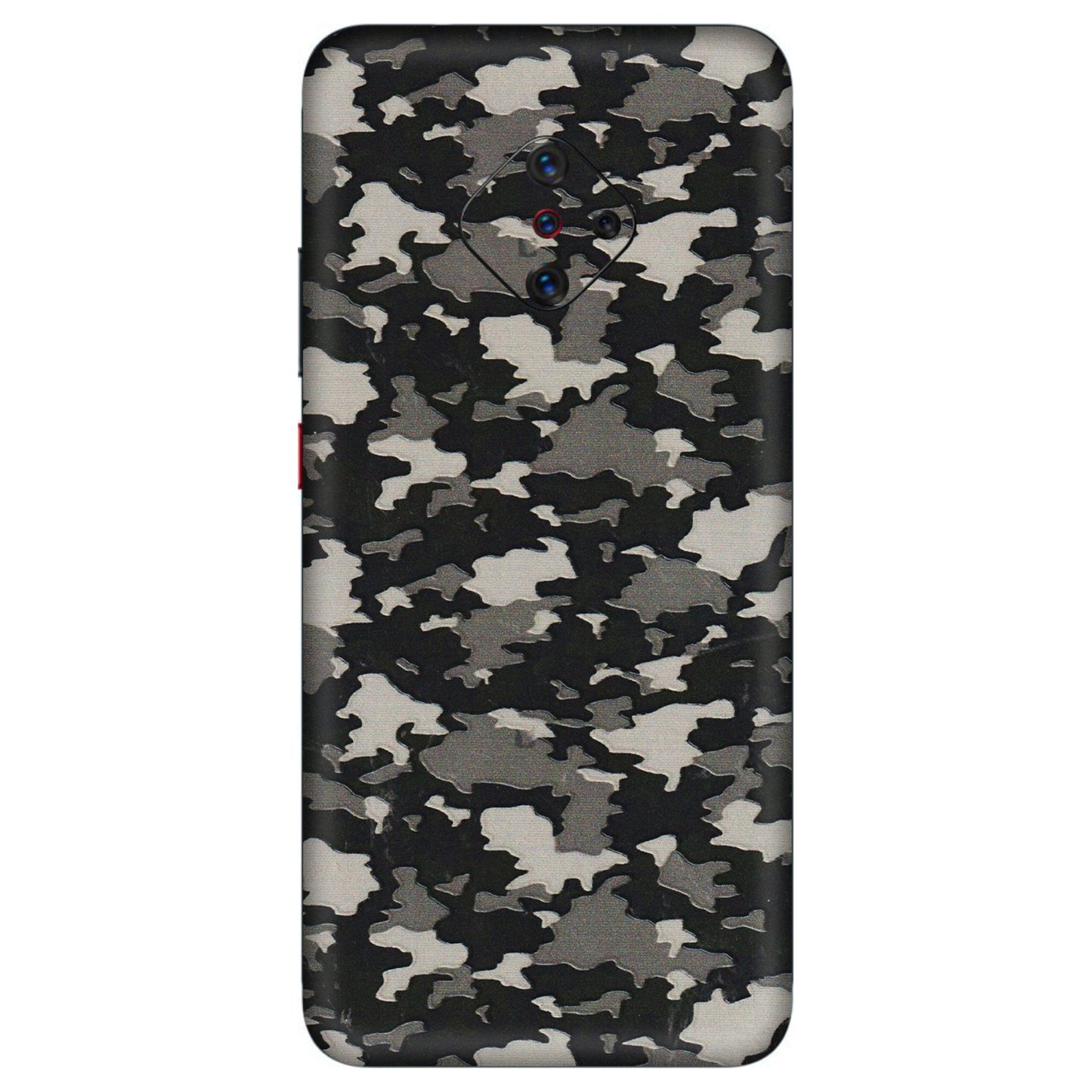 VIVO Z/V/X/T/U/S Series Phone Skins (All Models) - Black/Grey Camoflaunge - 3D Embossed Finish (L-142) Vivo S1 Pro