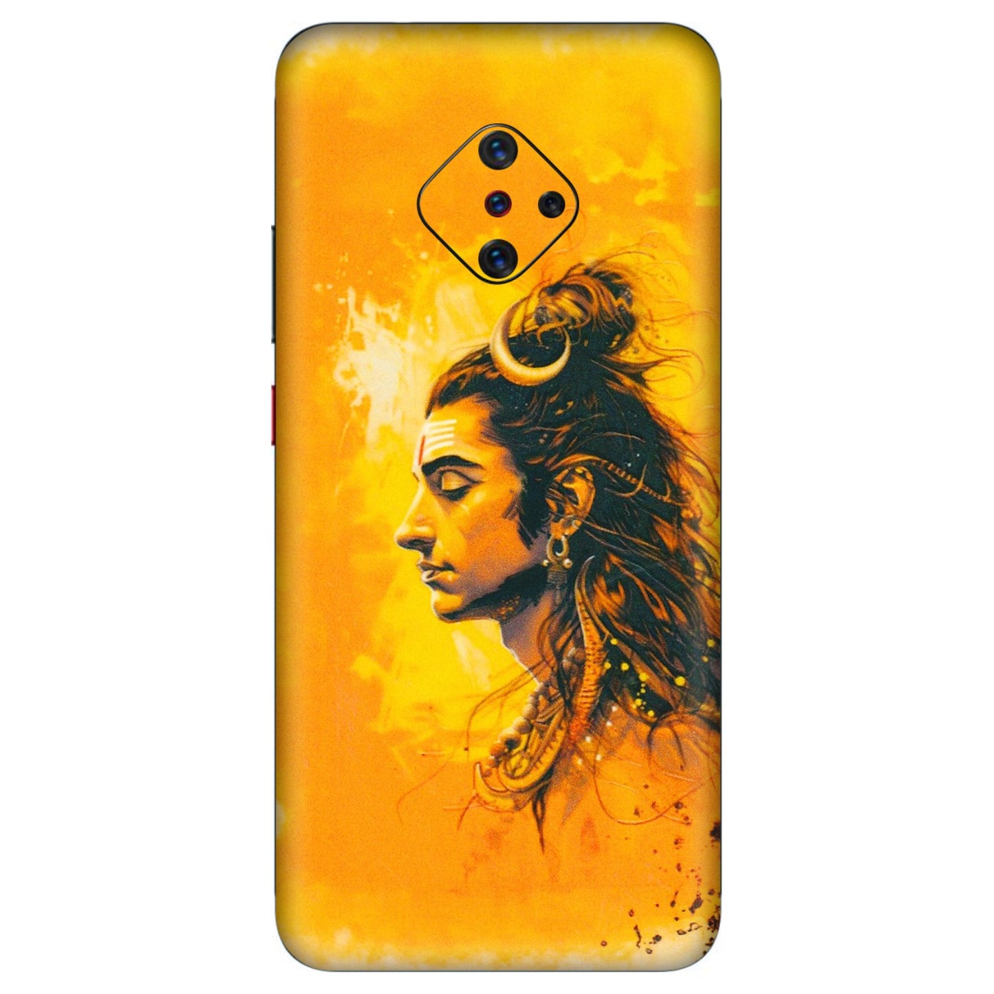 VIVO Z/V/X/T/U/S Series Phone Skins (All Models) - Shiv Shakti - 3D Embossed Finish (L-14) Vivo S1 Pro