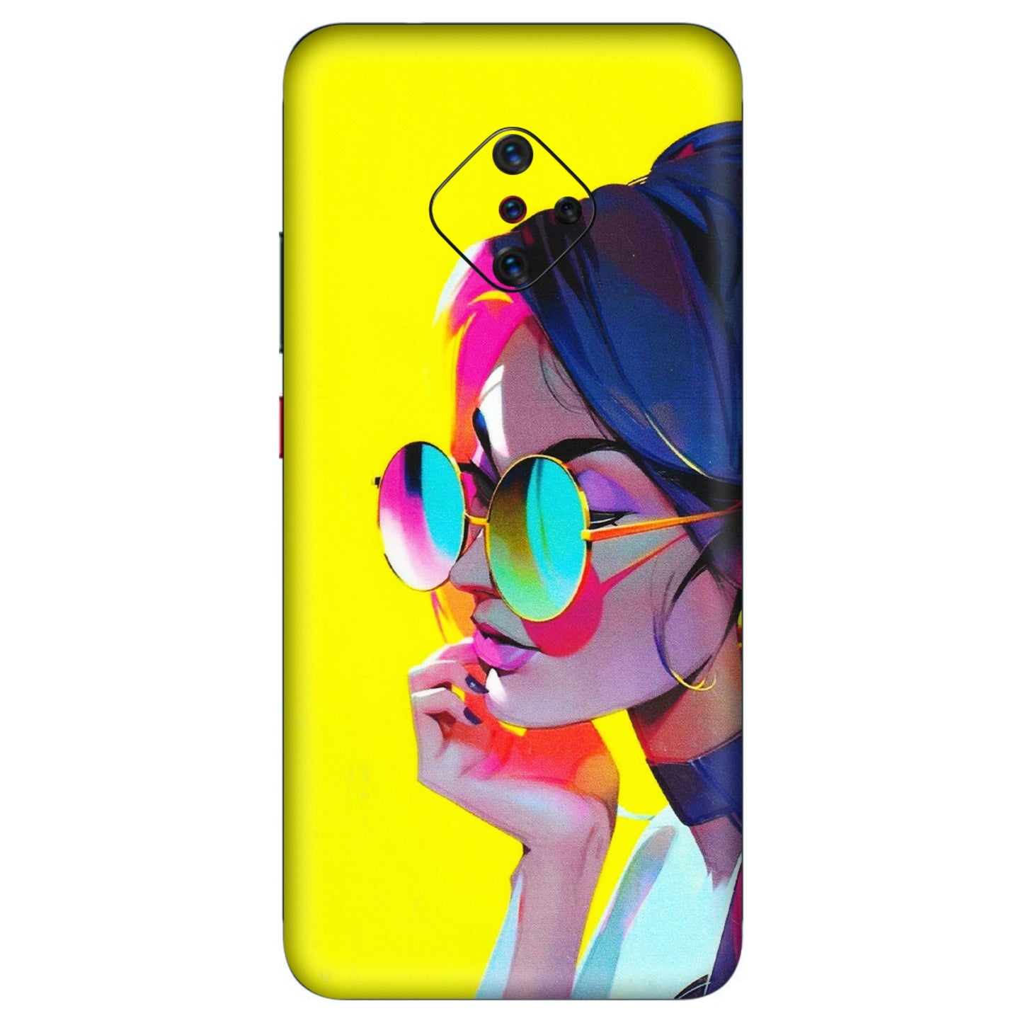 VIVO Z/V/X/T/U/S Series Phone Skins (All Models) - Bold Stylish Girl - 3D Embossed Finish (L-222) Vivo S1 Pro