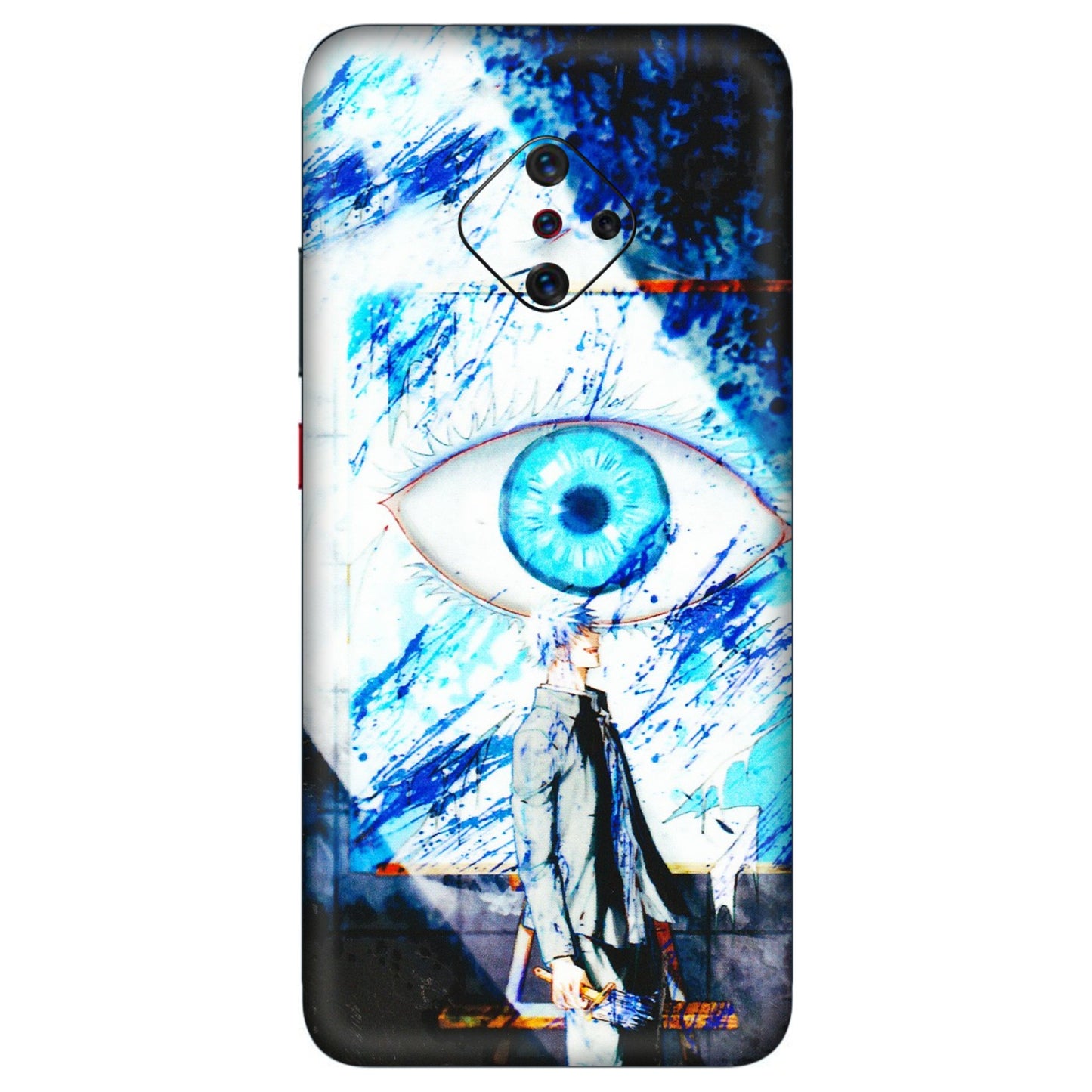 VIVO Z/V/X/T/U/S Series Phone Skins (All Models) - Gojo Satoru evil eye - 3D Embossed Finish (L-239) Vivo S1 Pro