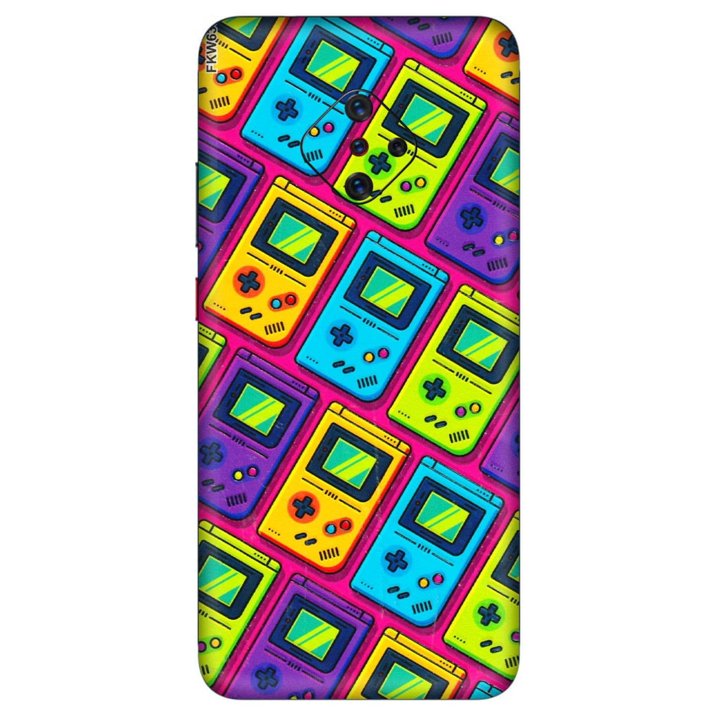 VIVO Z/V/X/T/U/S Series Phone Skins (All Models) - Gameboy Colourful - 3D Embossed Finish (L-266) Vivo S1 Pro