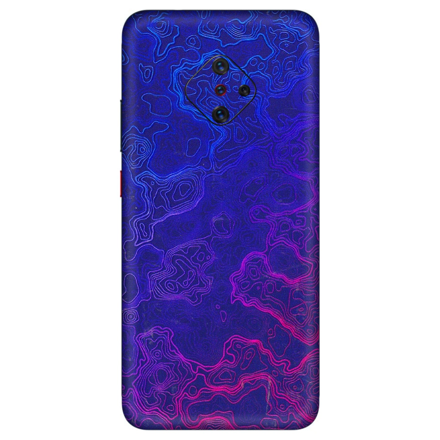 VIVO Z/V/X/T/U/S Series Phone Skins (All Models) - Purple Ripples Swirl - 3D Embossed Finish (L-314) Vivo S1 Pro