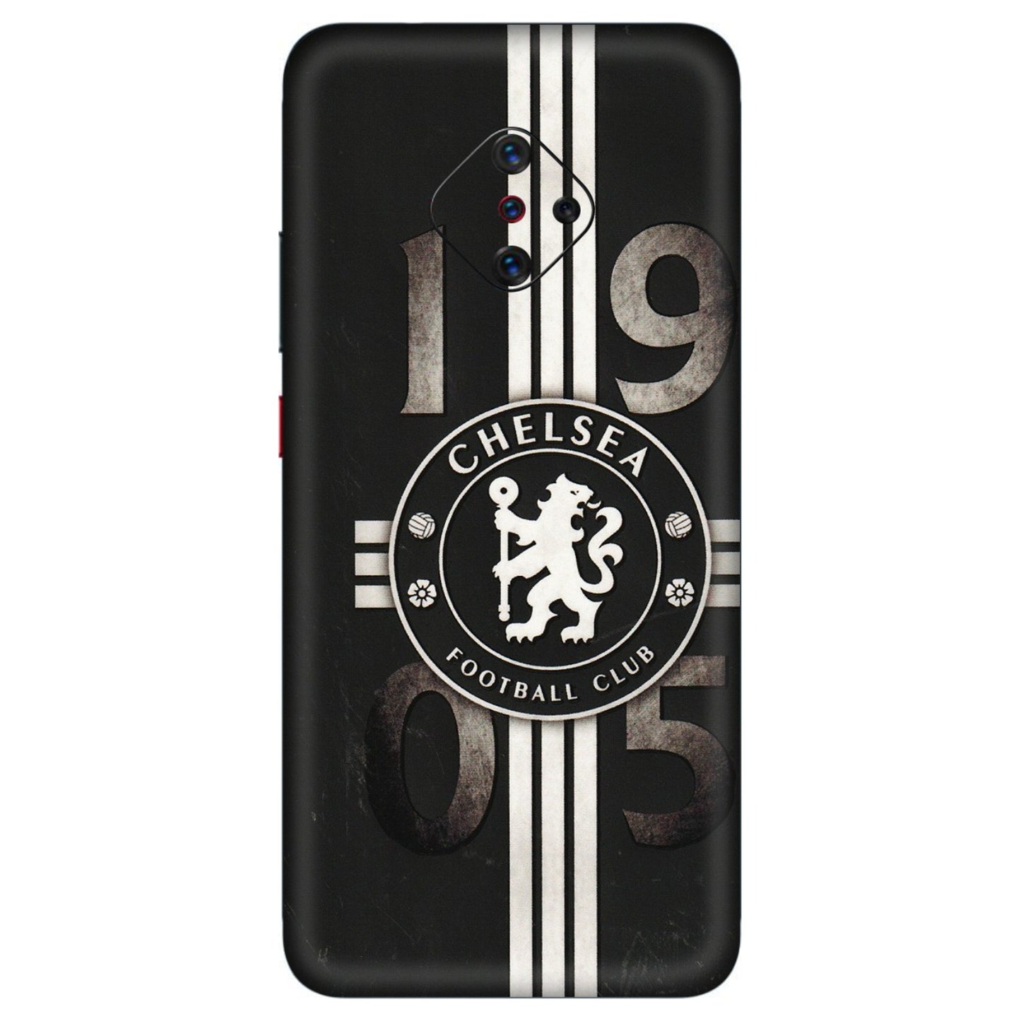 VIVO Z/V/X/T/U/S Series Phone Skins (All Models) - Chelsea Fan Club - 3D Embossed Finish (L-36) Vivo S1 Pro
