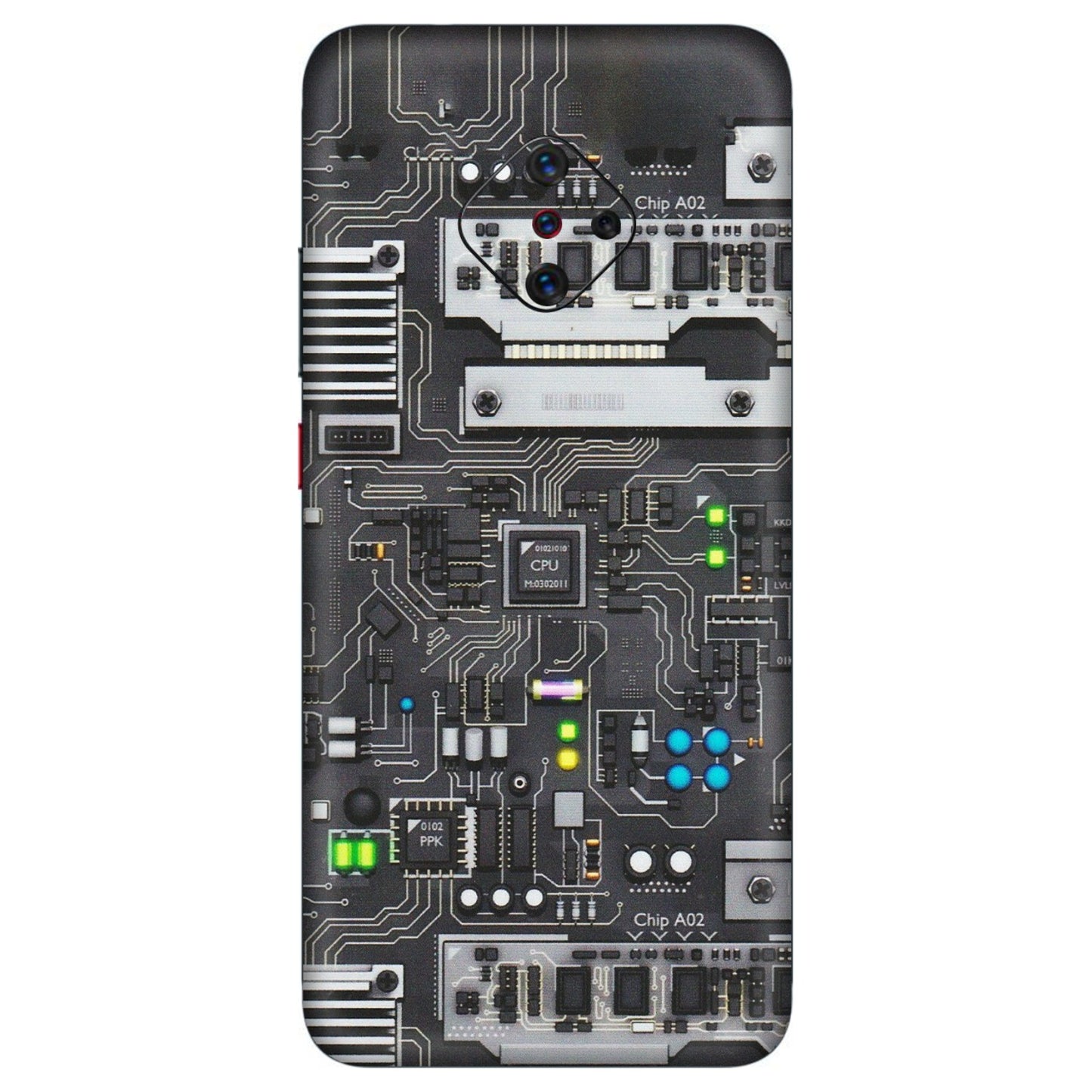 VIVO Z/V/X/T/U/S Series Phone Skins (All Models) - Motherboard Internals - Matte Finish (M-135) Vivo S1 Pro