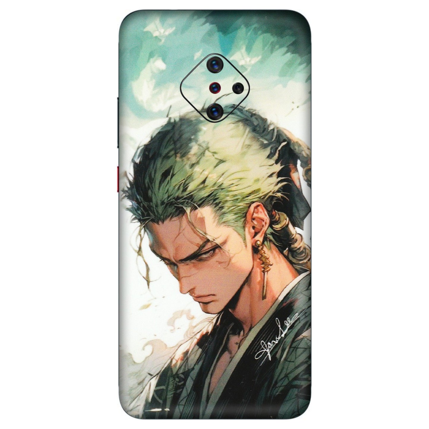 VIVO Z/V/X/T/U/S Series Phone Skins (All Models) - New Roronoa Zoro One Picece Anime - Matte Finish (M-140) Vivo S1 Pro