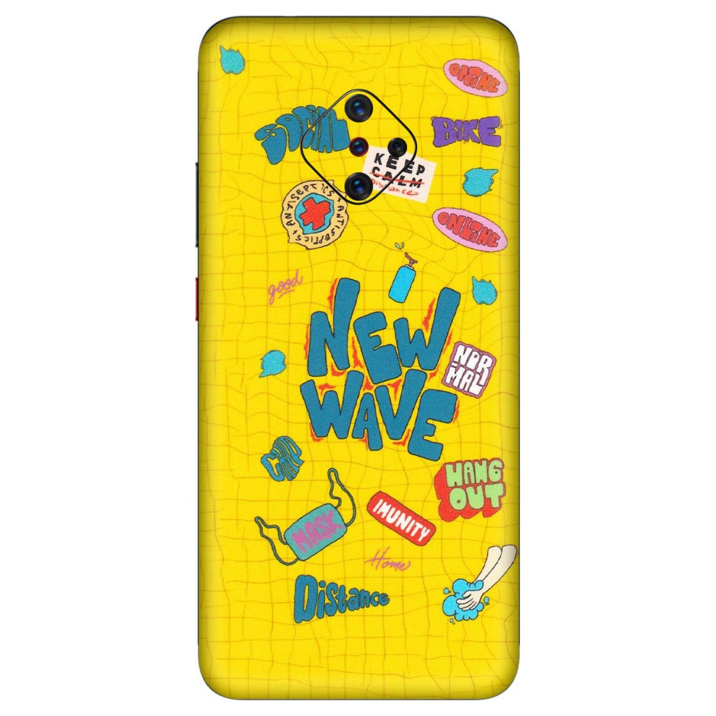 VIVO Z/V/X/T/U/S Series Phone Skins (All Models) - New Wave Life - Matte Finish (M-17) Vivo S1 Pro
