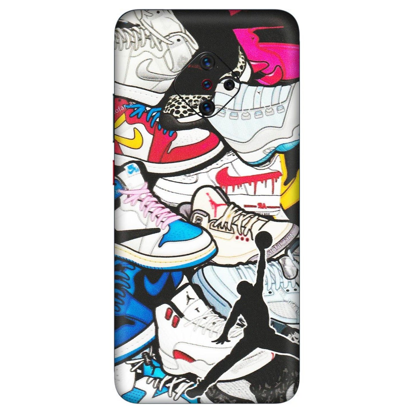 VIVO Z/V/X/T/U/S Series Phone Skins (All Models) - Jordan Sneakers Fan - Matte Finish (M-80) Vivo S1 Pro