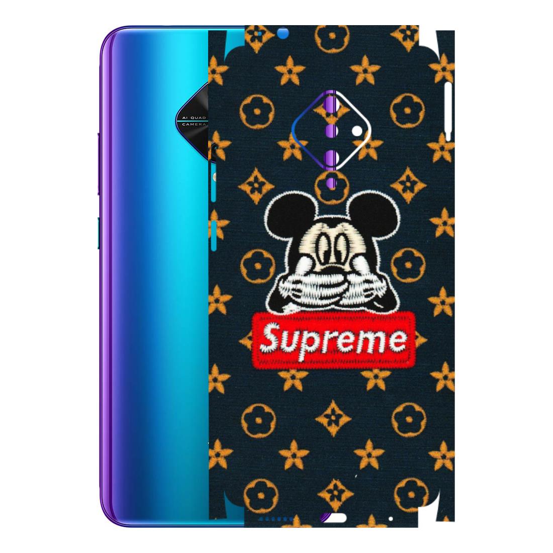 VIVO Z/V/X/T/U/S Series Phone Skins (All Models) - Mickey Supreme - Matte Finish (M-83) Vivo S1 Pro