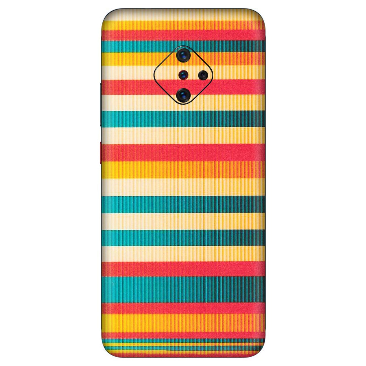 VIVO Z/V/X/T/U/S Series Phone Skins (All Models) - Colourful Stripes Soothing Effect - Matte Finish (M-86) Vivo S1 Pro