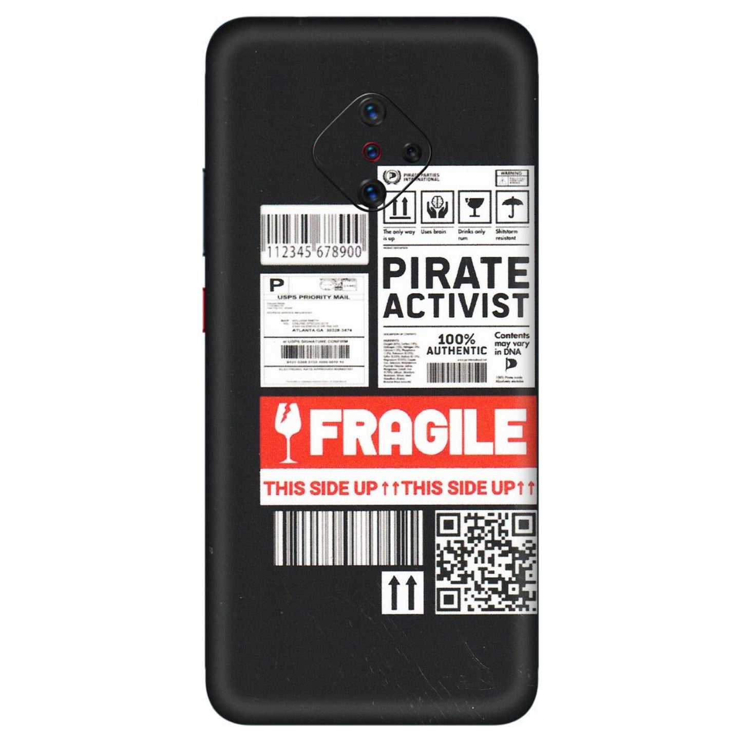 VIVO Z/V/X/T/U/S Series Phone Skins (All Models) - Handle With Care - Matte Finish (M-99) Vivo S1 Pro