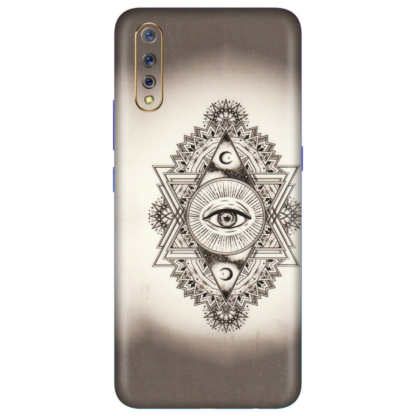 VIVO Z/V/X/T/U/S Series Phone Skins (All Models) - Illuminati Great Eye - Transparent Finish (T-14) Vivo S1