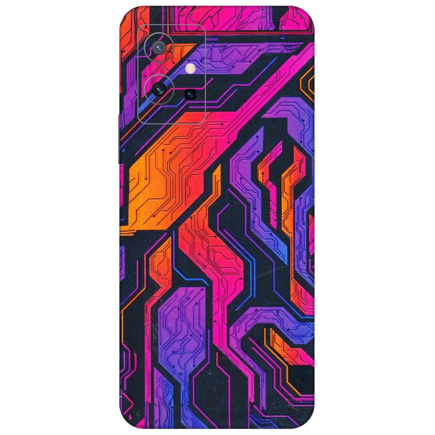 VIVO Z/V/X/T/U/S Series Phone Skins (All Models) - Tech Circuits Futuristic - 3D Embossed Finish (L-07) Vivo T1 (5G)