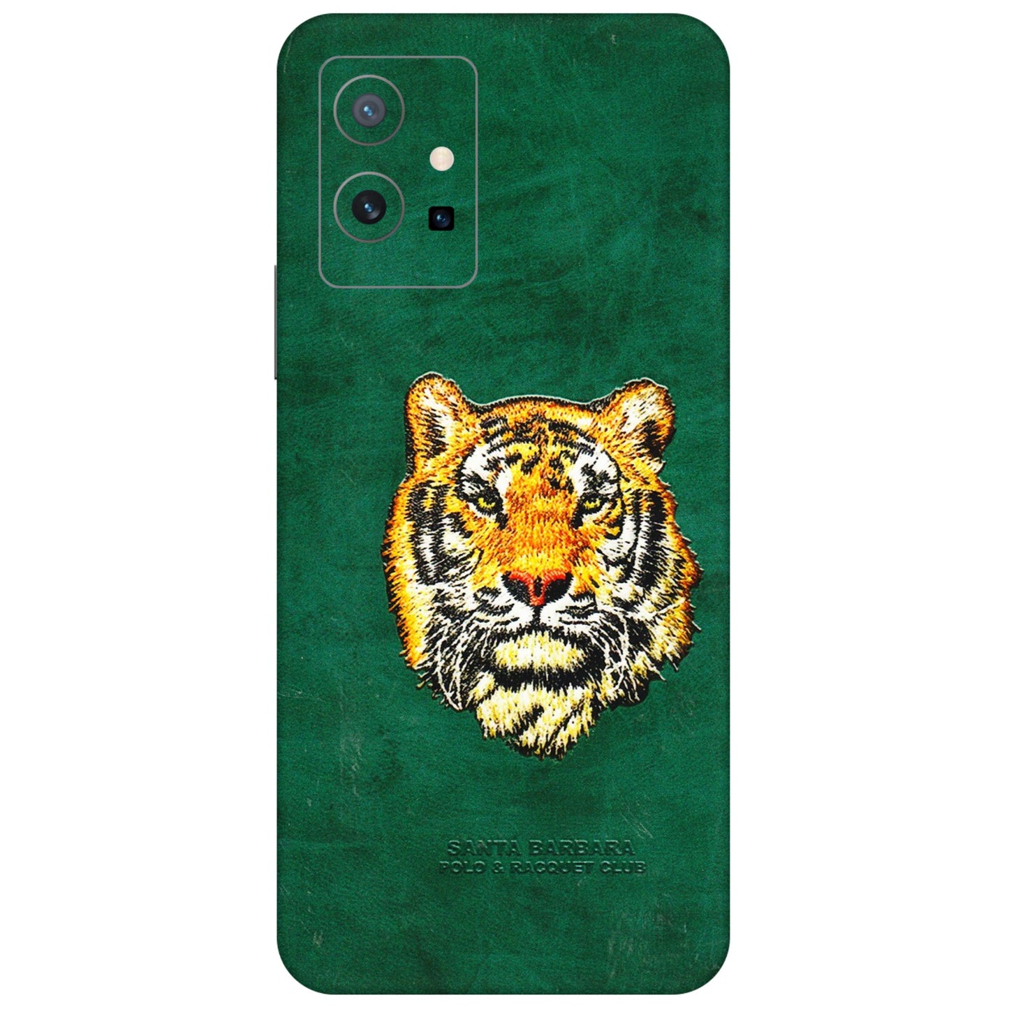VIVO Z/V/X/T/U/S Series Phone Skins (All Models) - Leather Feel Tiger - 3D Embossed Finish (L-111) Vivo T1 (5G)
