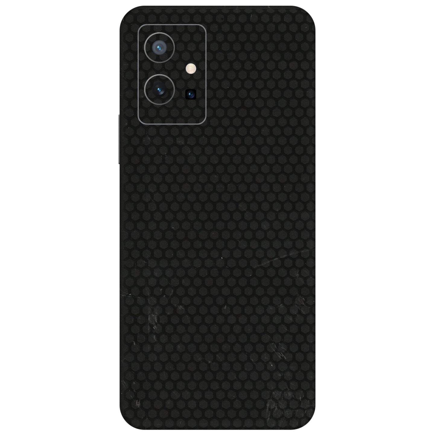 VIVO Z/V/X/T/U/S Series Phone Skins (All Models) - Black honeycomb - 3D Embossed Finish (L-114) Vivo T1 (5G)