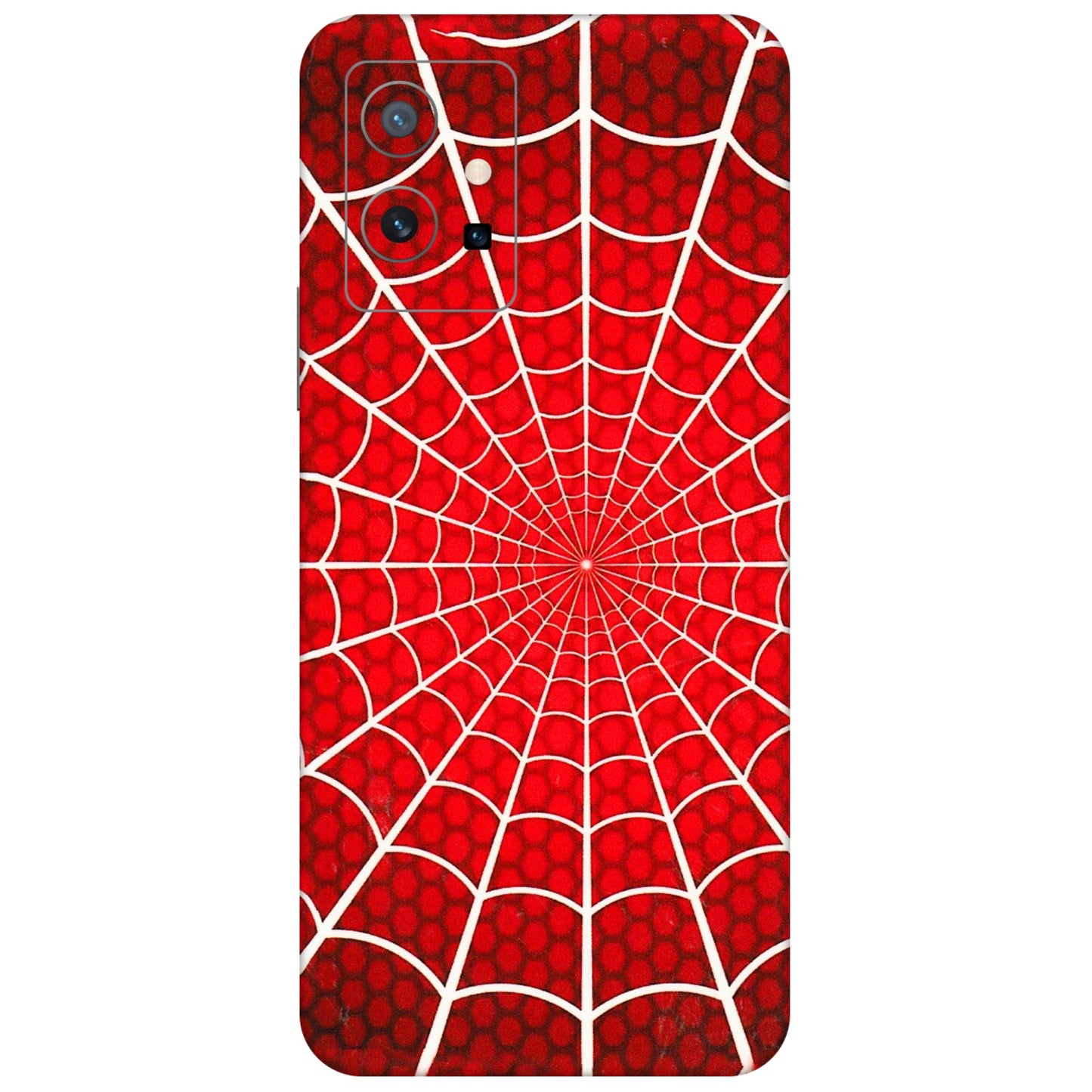 VIVO Z/V/X/T/U/S Series Phone Skins (All Models) - Classic Spidey Web - 3D Embossed Finish (L-115) Vivo T1 (5G)