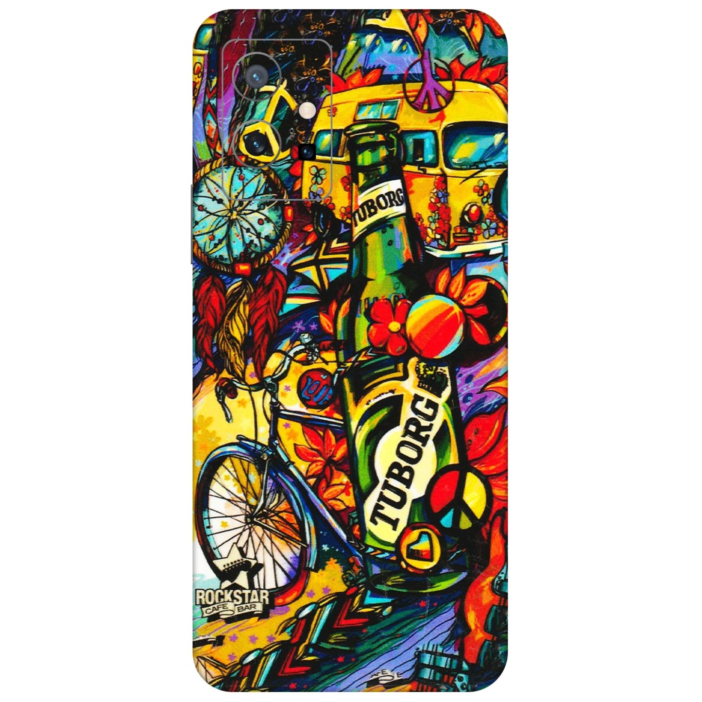 VIVO Z/V/X/T/U/S Series Phone Skins (All Models) - Cool Beer Bottle - 3D Embossed Finish (L-193) Vivo T1 (5G)