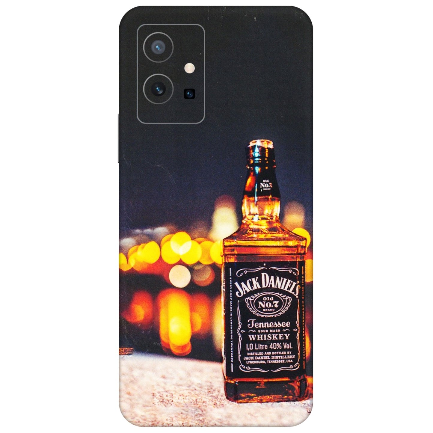 VIVO Z/V/X/T/U/S Series Phone Skins (All Models) - JD Whiskey Bottle - 3D Embossed Finish (L-20) Vivo T1 (5G)