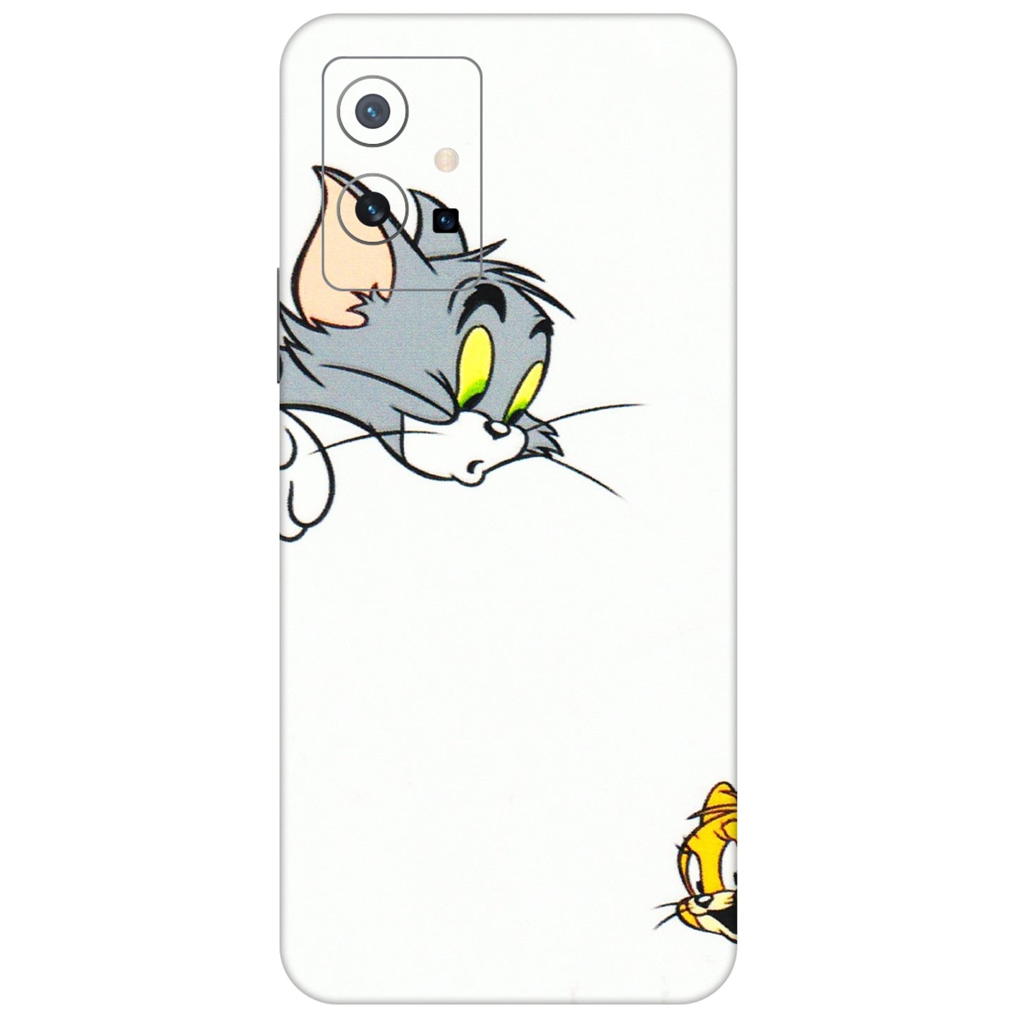 VIVO Z/V/X/T/U/S Series Phone Skins (All Models) - Cute Tom And Jerry - 3D Embossed Finish (L-220) Vivo T1 (5G)