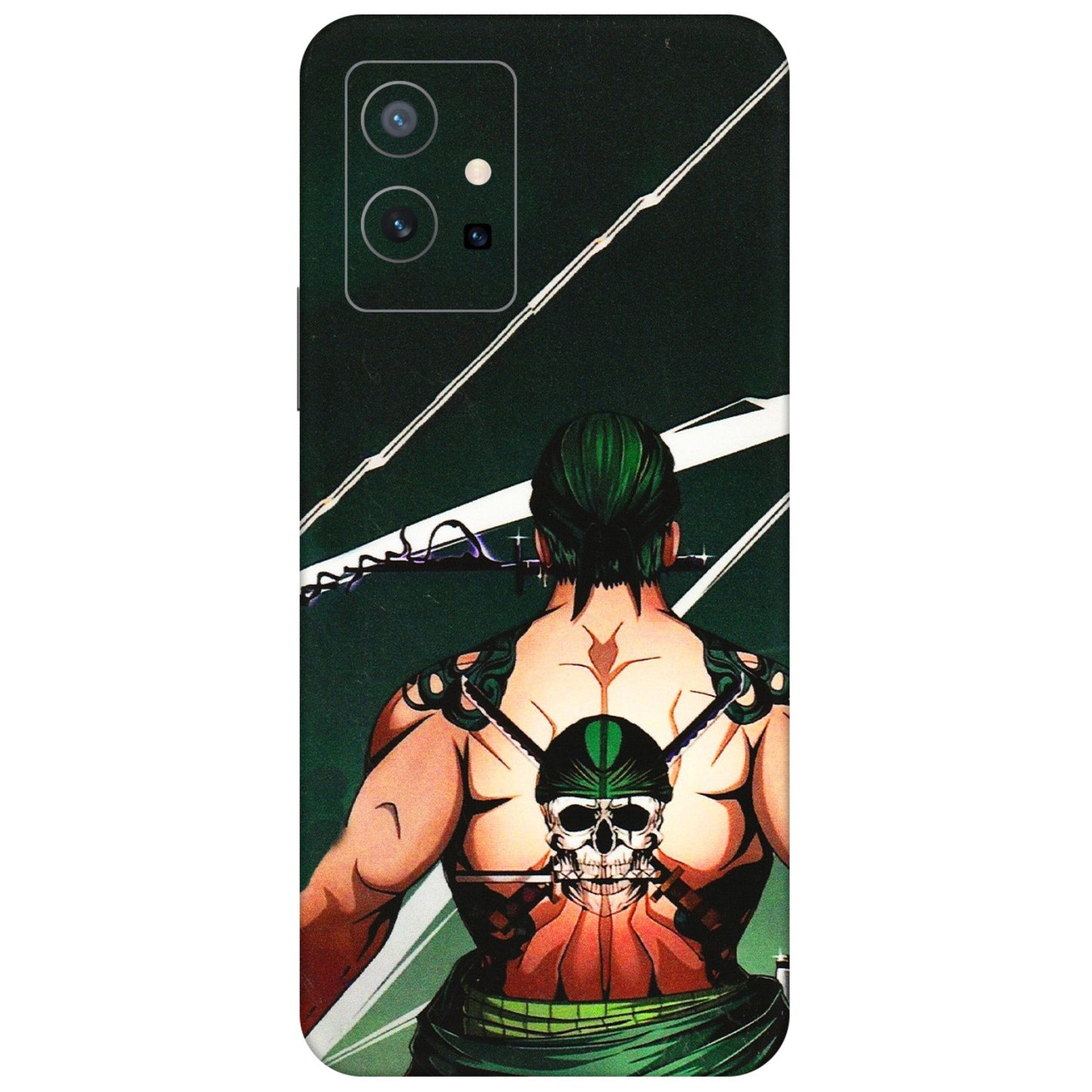 VIVO Z/V/X/T/U/S Series Phone Skins (All Models) - Zoro Anime - 3D Embossed Finish (L-23) Vivo T1 (5G)