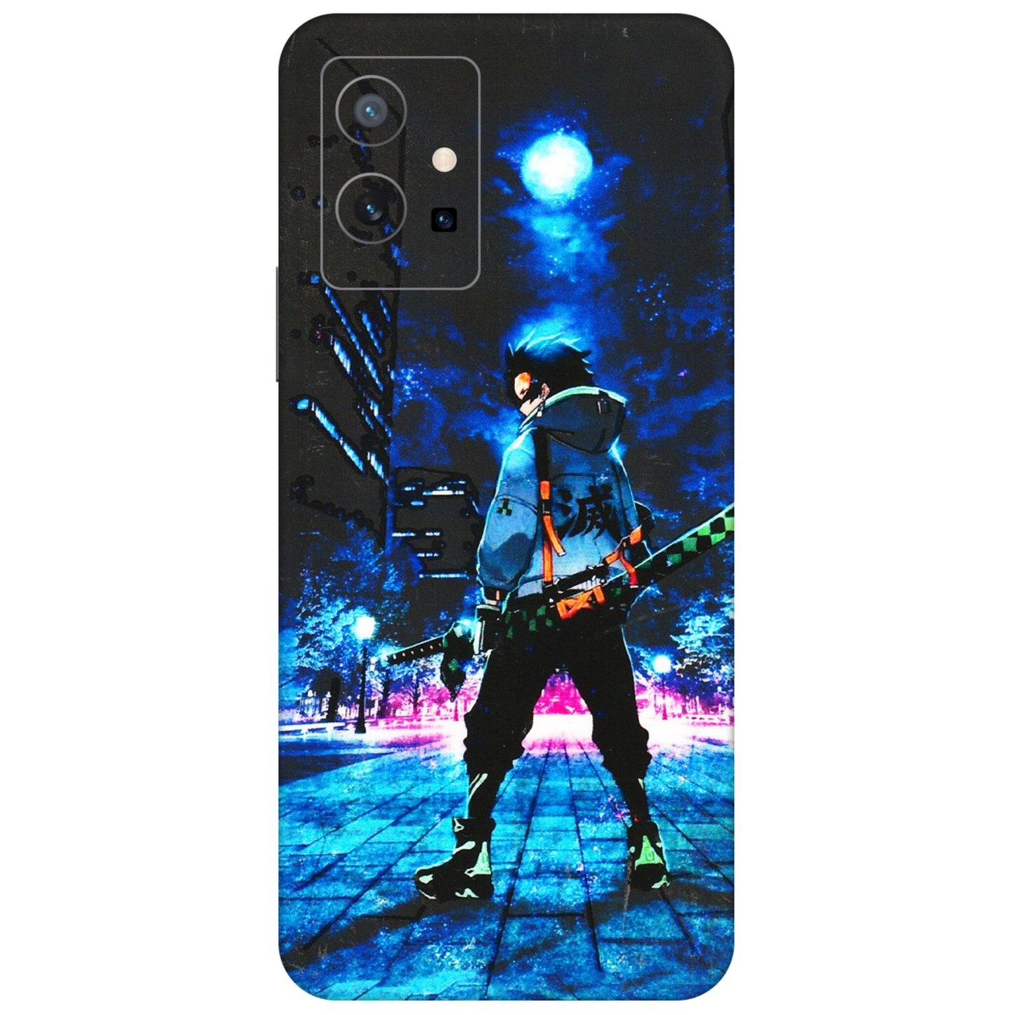 VIVO Z/V/X/T/U/S Series Phone Skins (All Models) - Demon Slayer Sword - 3D Embossed Finish (L-247) Vivo T1 (5G)