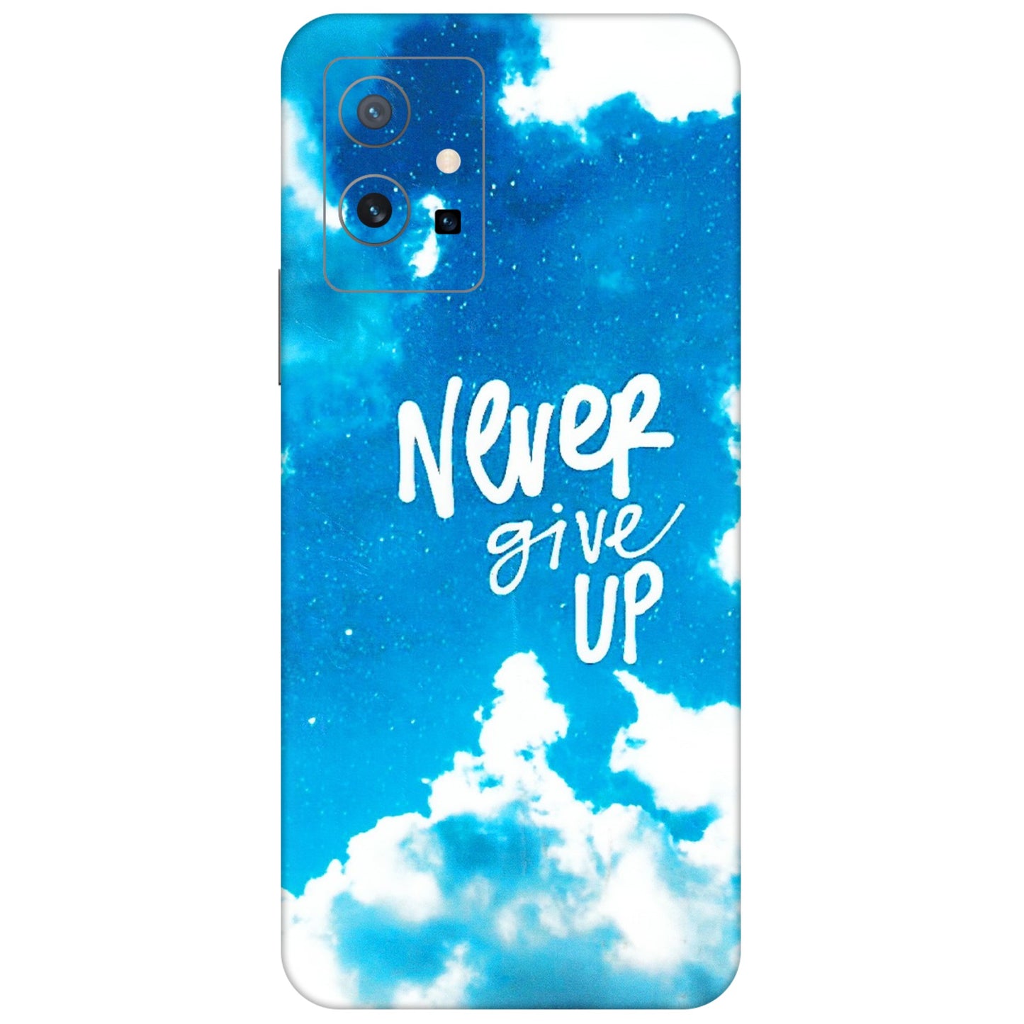 VIVO Z/V/X/T/U/S Series Phone Skins (All Models) - Never Give Up - 3D Embossed Finish (L-279) Vivo T1 (5G)