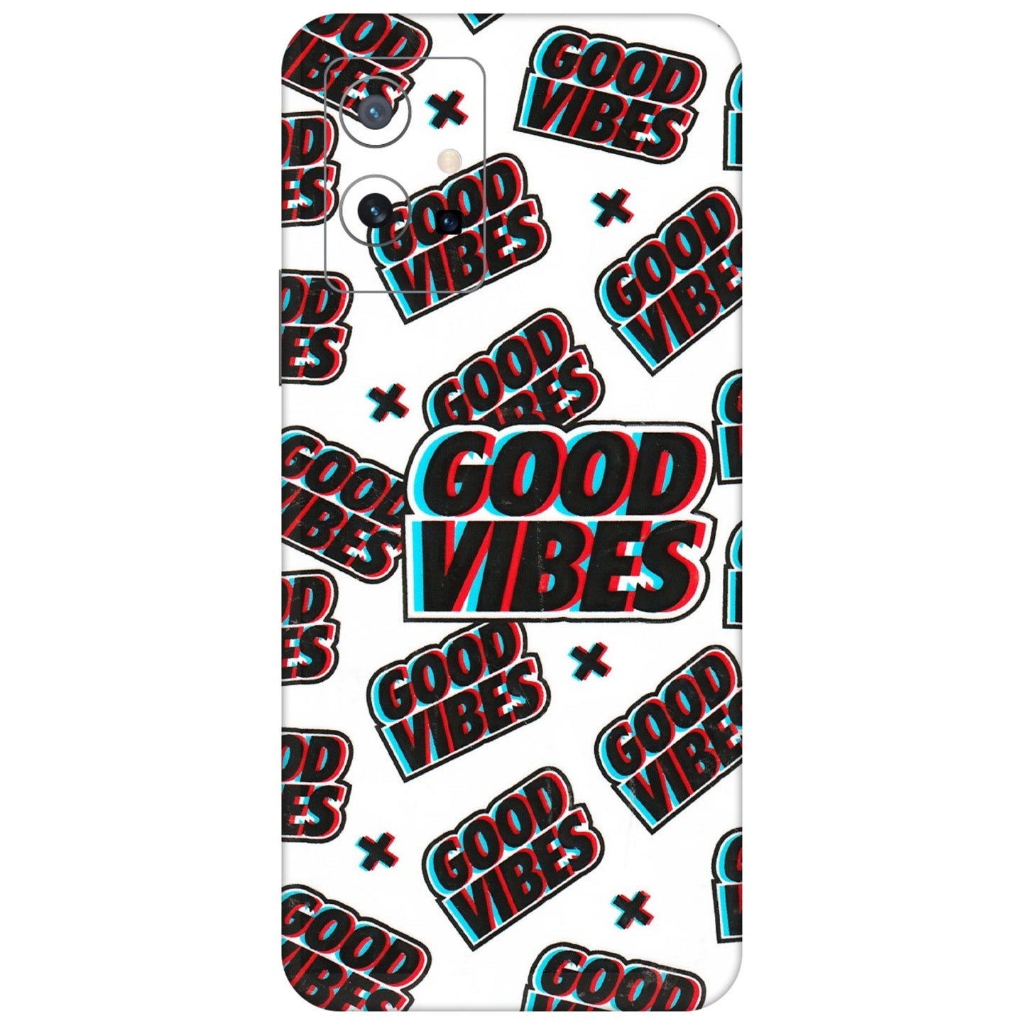VIVO Z/V/X/T/U/S Series Phone Skins (All Models) - Good Vibes - 3D Embossed Finish (L-282) Vivo T1 (5G)