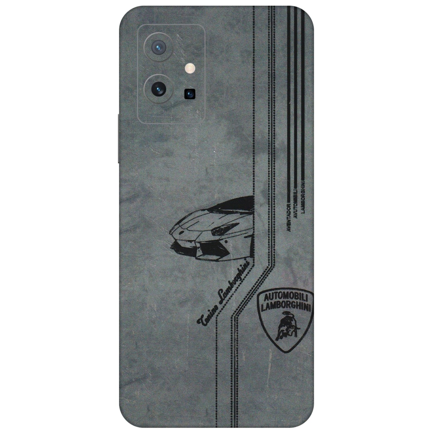 VIVO Z/V/X/T/U/S Series Phone Skins (All Models) - New Lamborgini Aventador - 3D Embossed Finish (L-321) Vivo T1 (5G)
