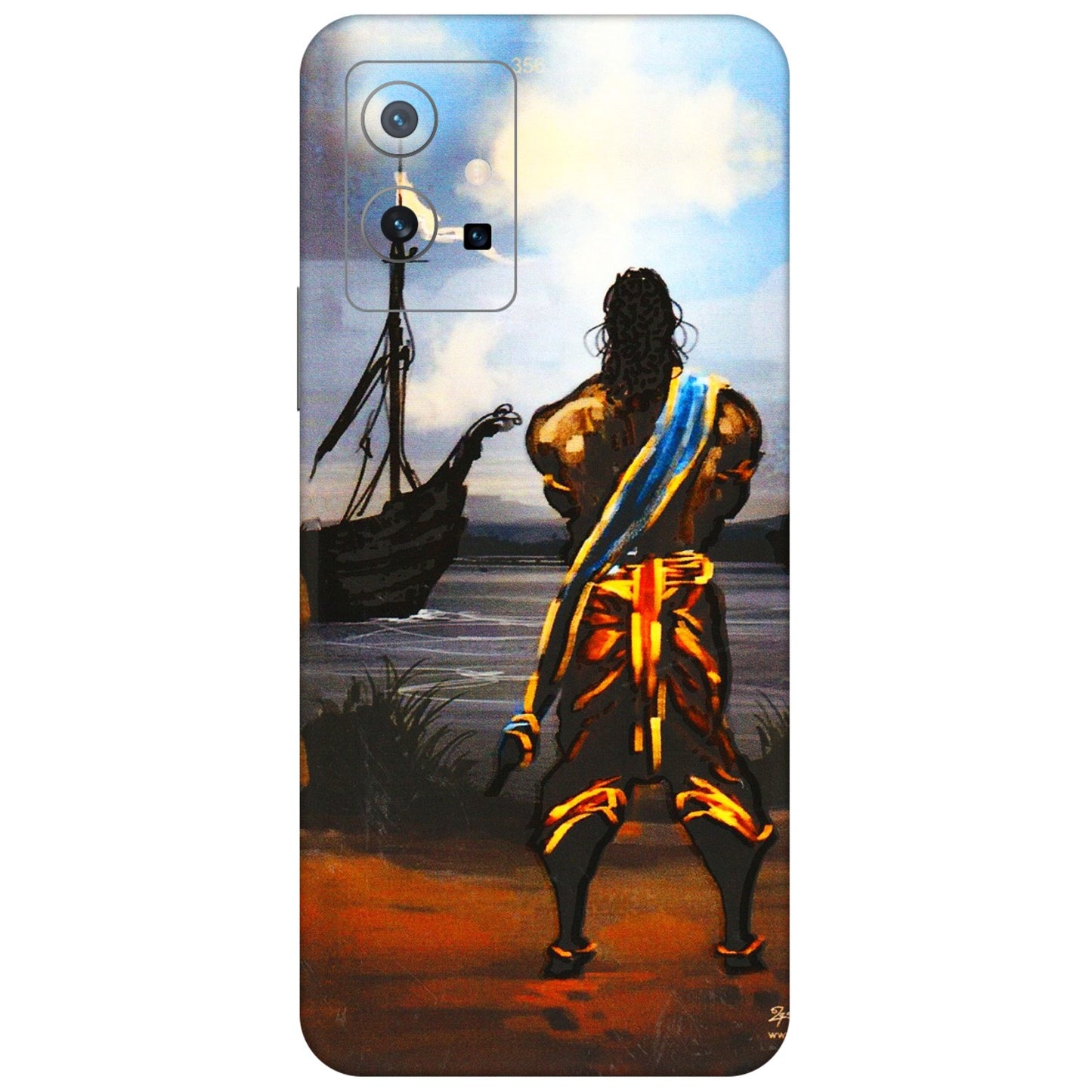 VIVO Z/V/X/T/U/S Series Phone Skins (All Models) - Heavenly God Figure - 3D Embossed Finish (L-34) Vivo T1 (5G)