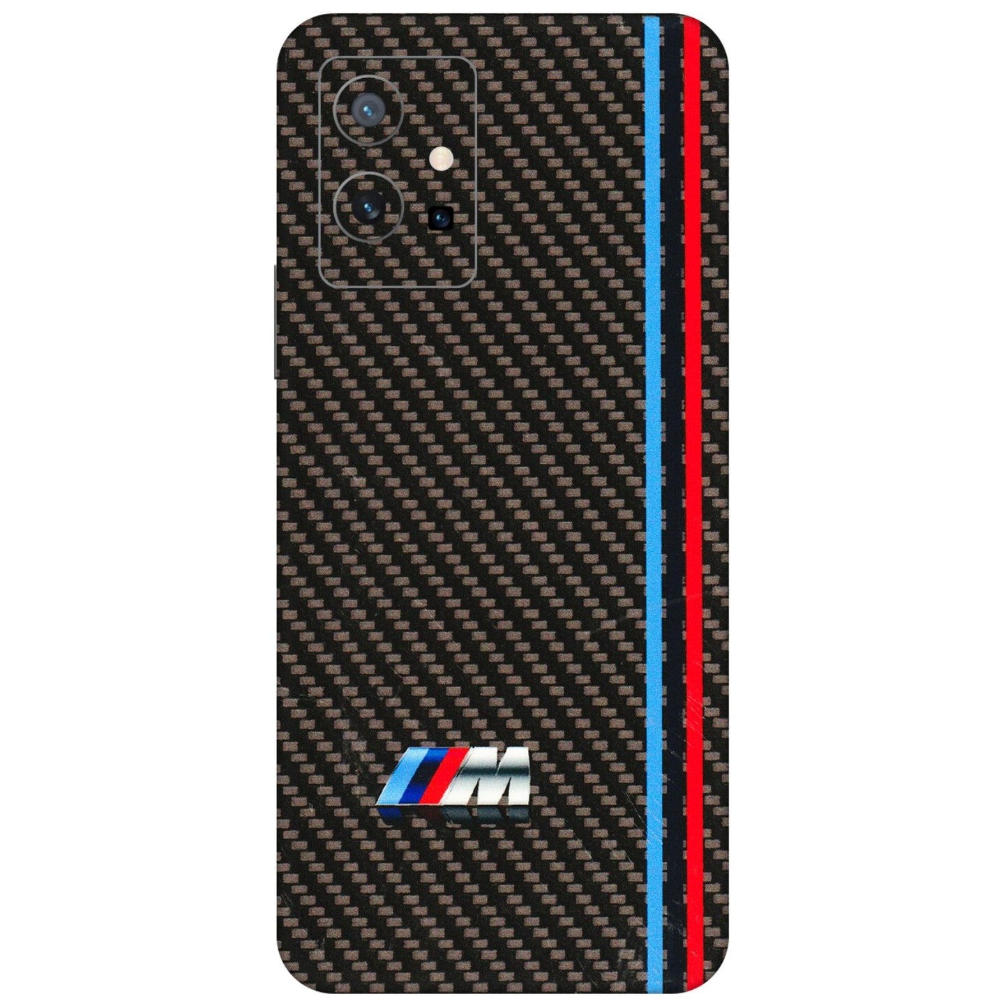 VIVO Z/V/X/T/U/S Series Phone Skins (All Models) - BM Carbon Fiber Feels - 3D Embossed Finish (L-38) Vivo T1 (5G)