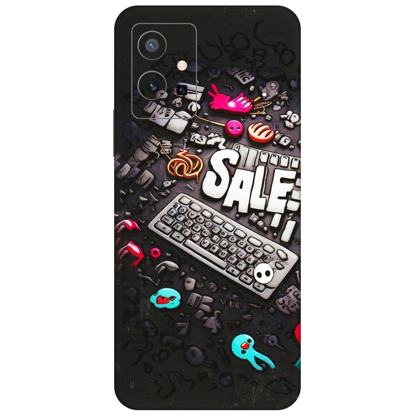 VIVO Z/V/X/T/U/S Series Phone Skins (All Models) - Gadgets Sale - 3D Embossed Finish (L-50) Vivo T1 (5G)