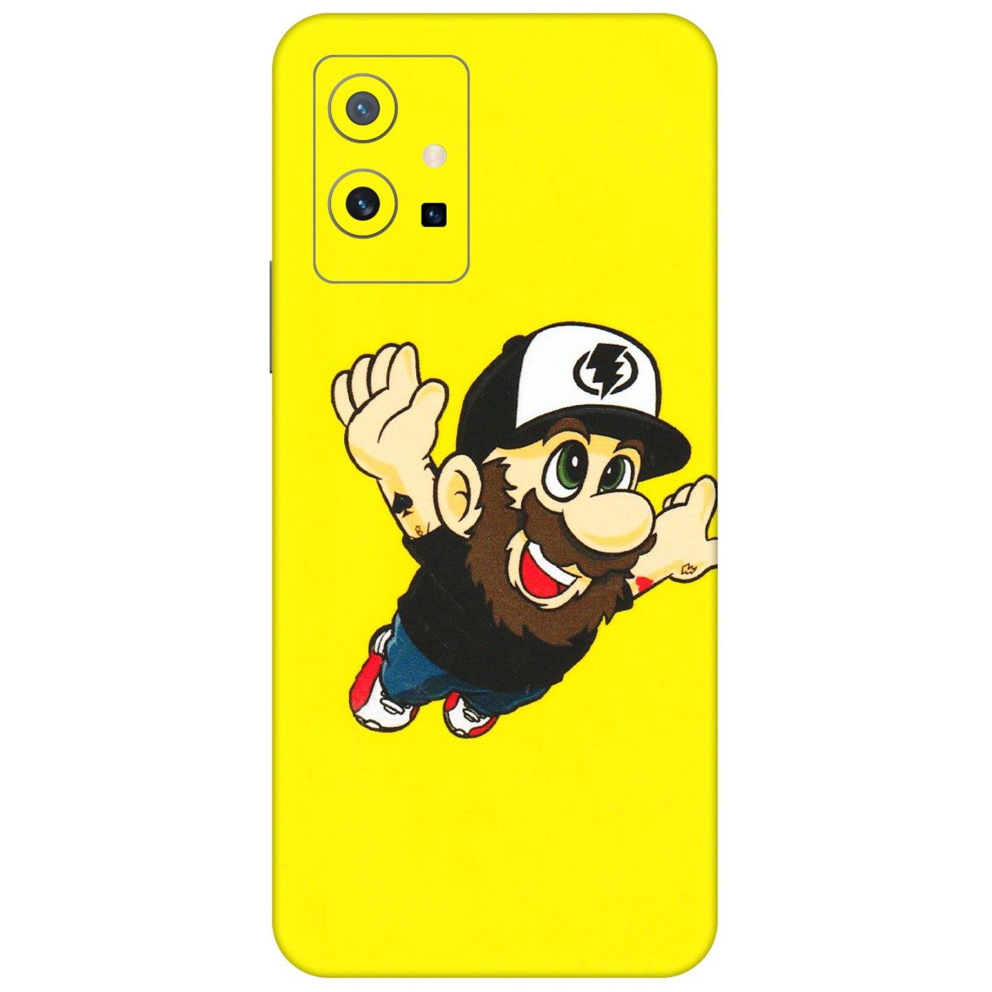 VIVO Z/V/X/T/U/S Series Phone Skins (All Models) - Flying Beardo - 3D Embossed Finish (L-60) Vivo T1 (5G)