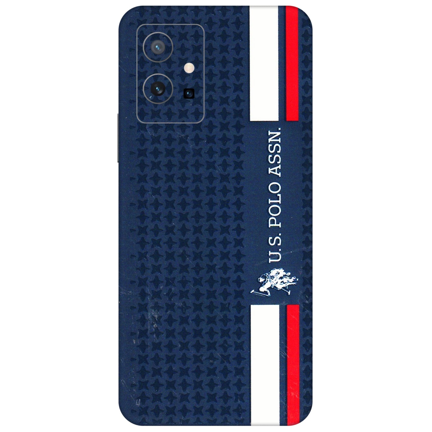 VIVO Z/V/X/T/U/S Series Phone Skins (All Models) - US POLO Designer Brand - 3D Embossed Finish (L-65) Vivo T1 (5G)