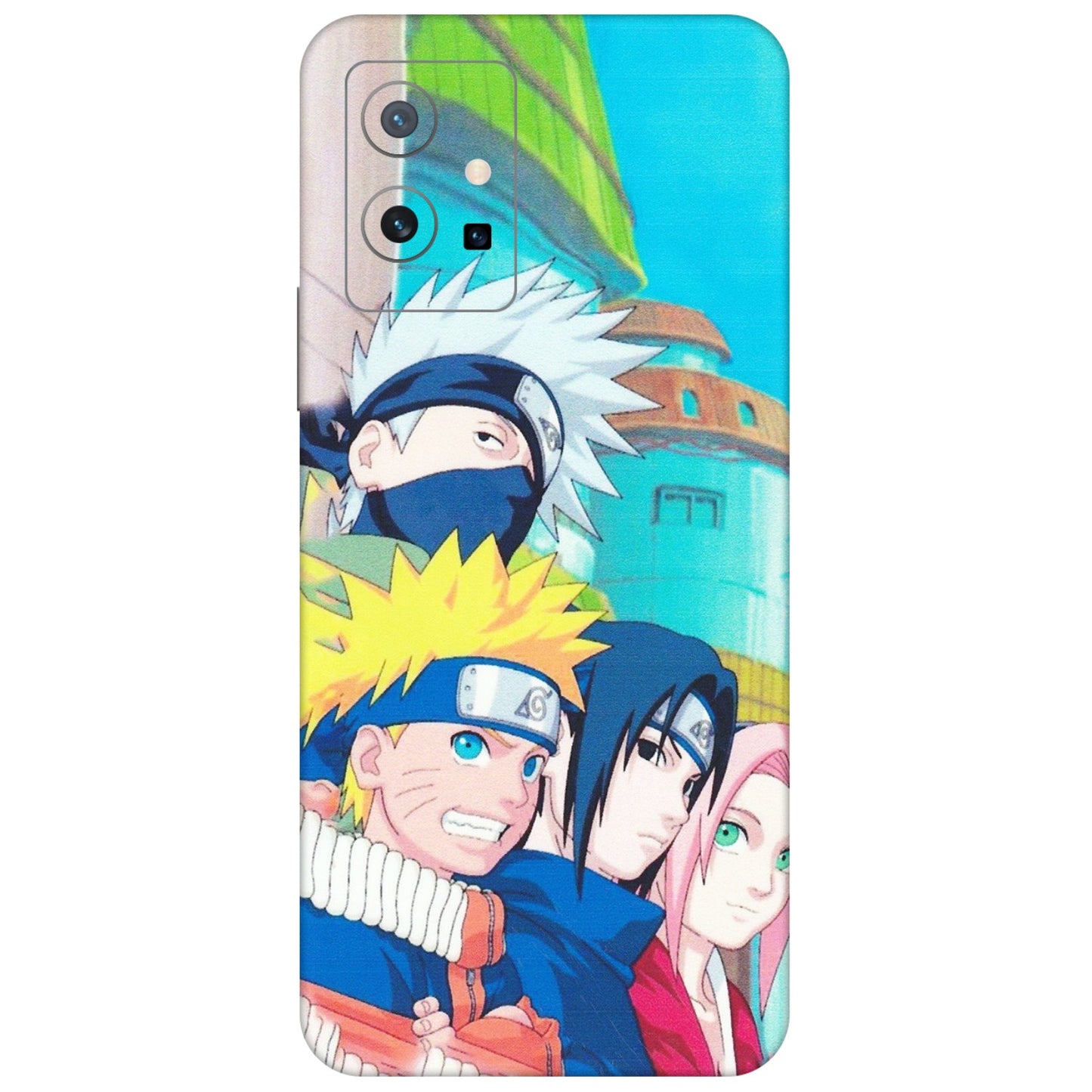 VIVO Z/V/X/T/U/S Series Phone Skins (All Models) - Team Minato And Kakashi - Matte Finish (M-101) Vivo T1 (5G)