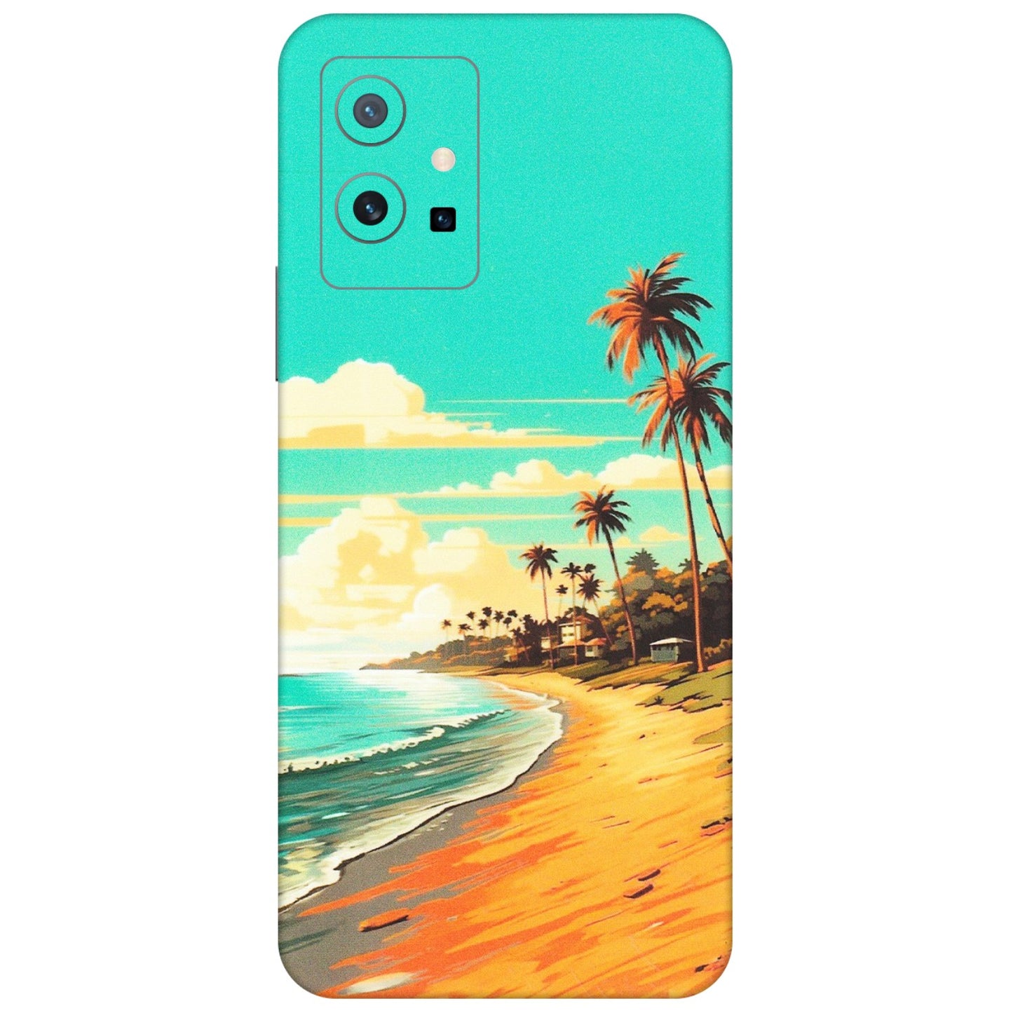 VIVO Z/V/X/T/U/S Series Phone Skins (All Models) - Miami Beach - Matte Finish (M-136) Vivo T1 (5G)