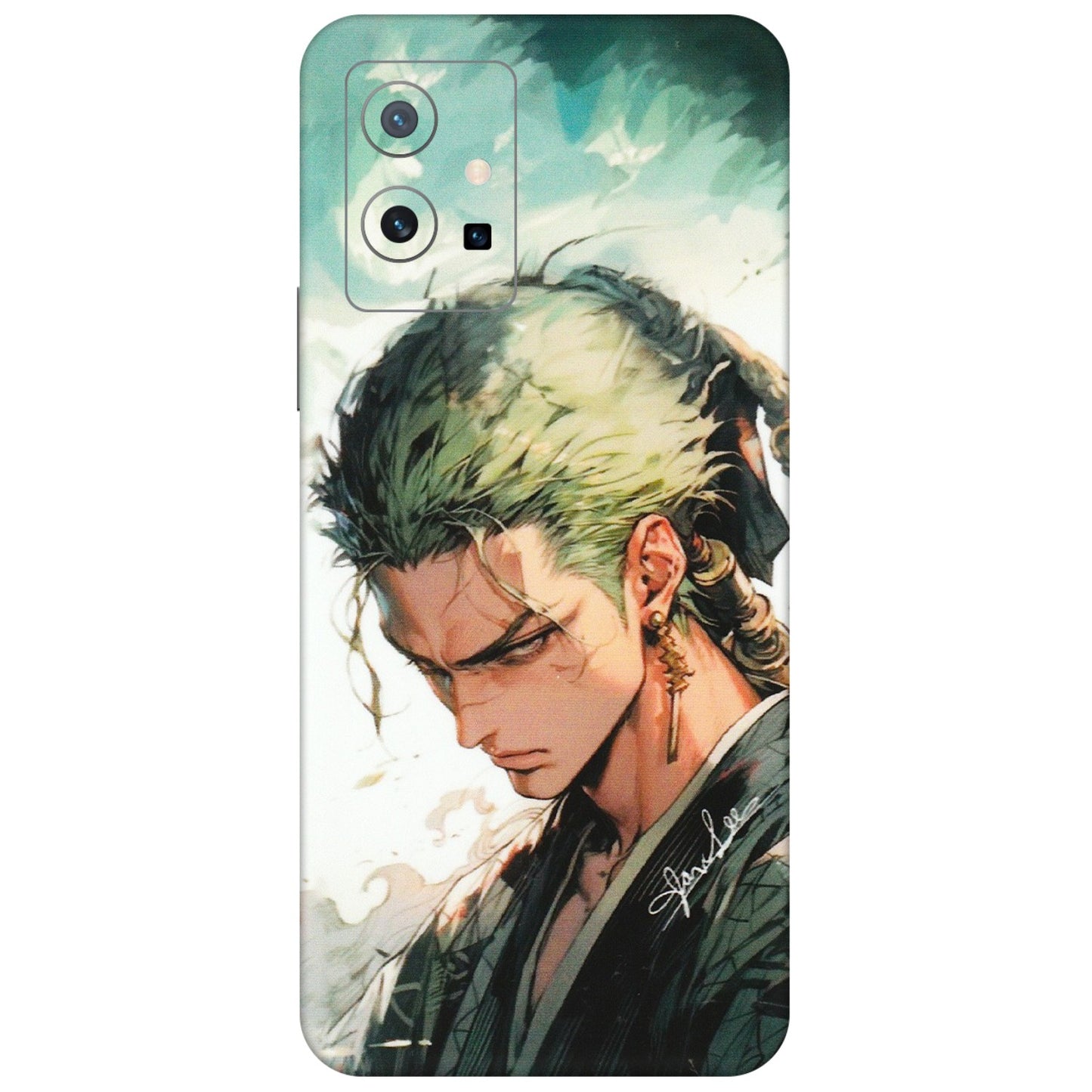 VIVO Z/V/X/T/U/S Series Phone Skins (All Models) - New Roronoa Zoro One Picece Anime - Matte Finish (M-140) Vivo T1 (5G)