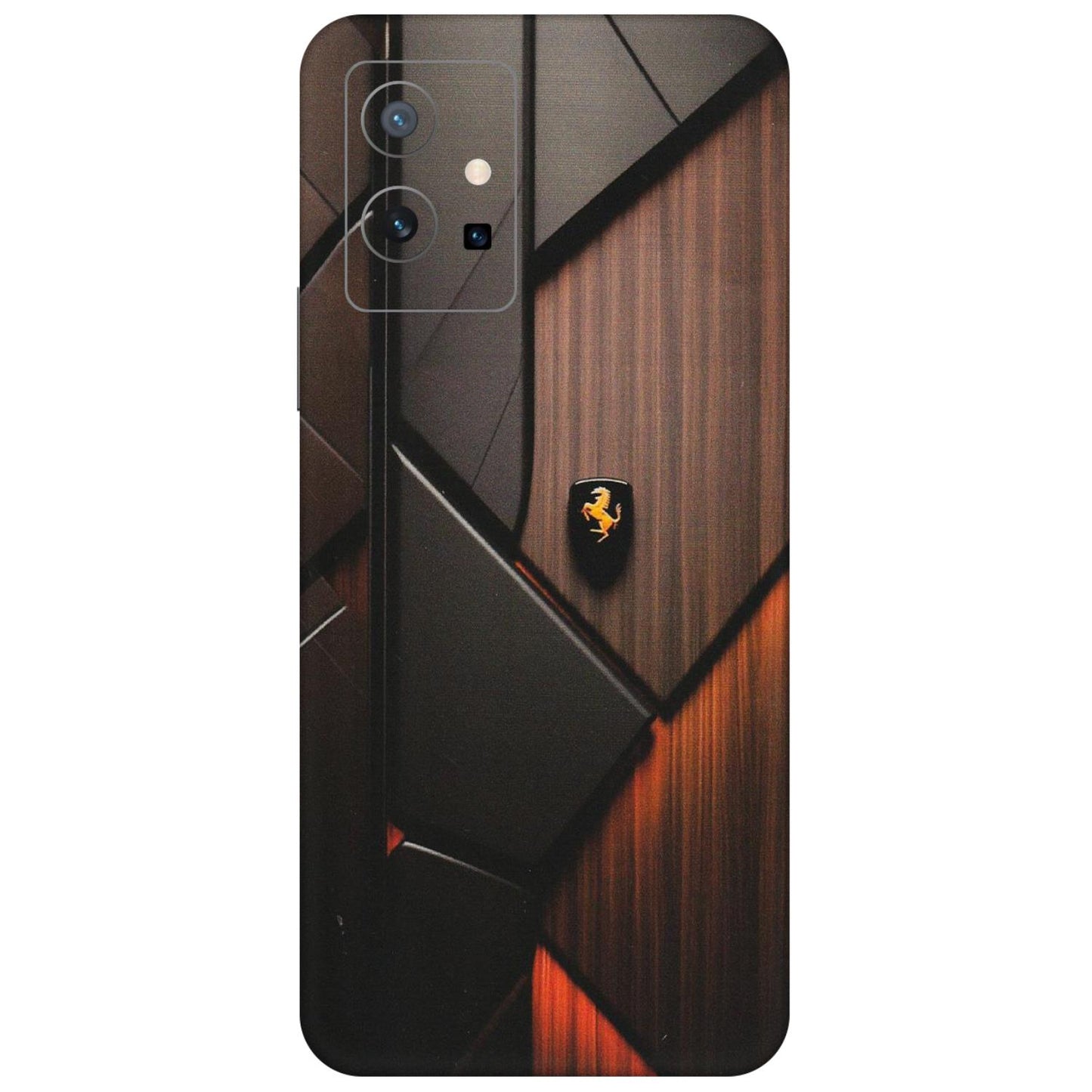 VIVO Z/V/X/T/U/S Series Phone Skins (All Models) - Lambo Beauty Wood Pattern Sober - Matte Finish (M-51) Vivo T1 (5G)