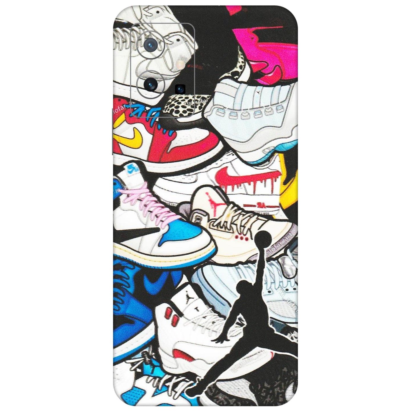 VIVO Z/V/X/T/U/S Series Phone Skins (All Models) - Jordan Sneakers Fan - Matte Finish (M-80) Vivo T1 (5G)