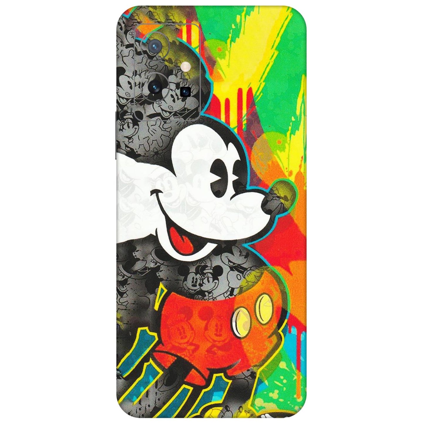 VIVO Z/V/X/T/U/S Series Phone Skins (All Models) - Multiple Mickey With Colourful Texture - Matte Finish (M-84) Vivo T1 (5G)