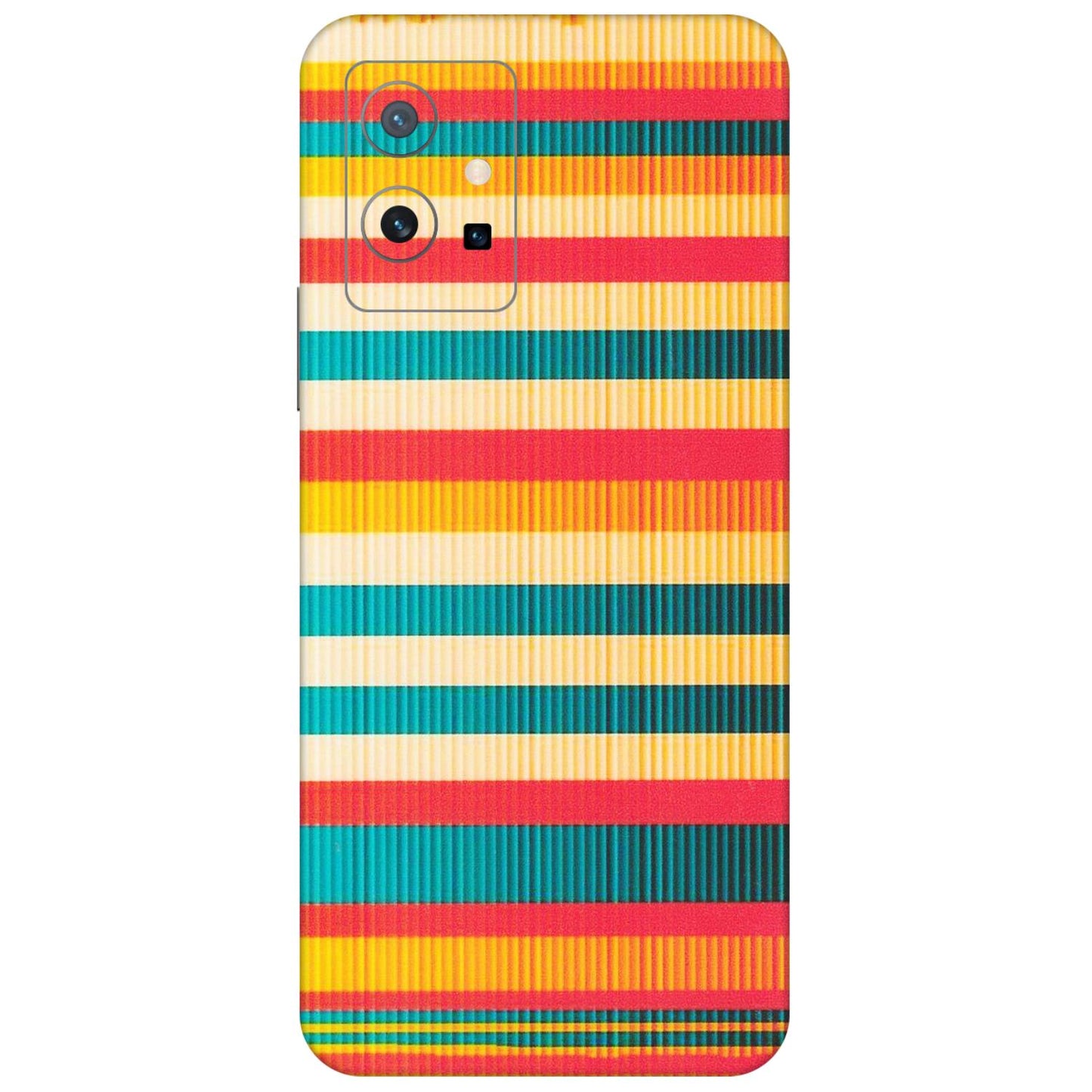 VIVO Z/V/X/T/U/S Series Phone Skins (All Models) - Colourful Stripes Soothing Effect - Matte Finish (M-86) Vivo T1 (5G)