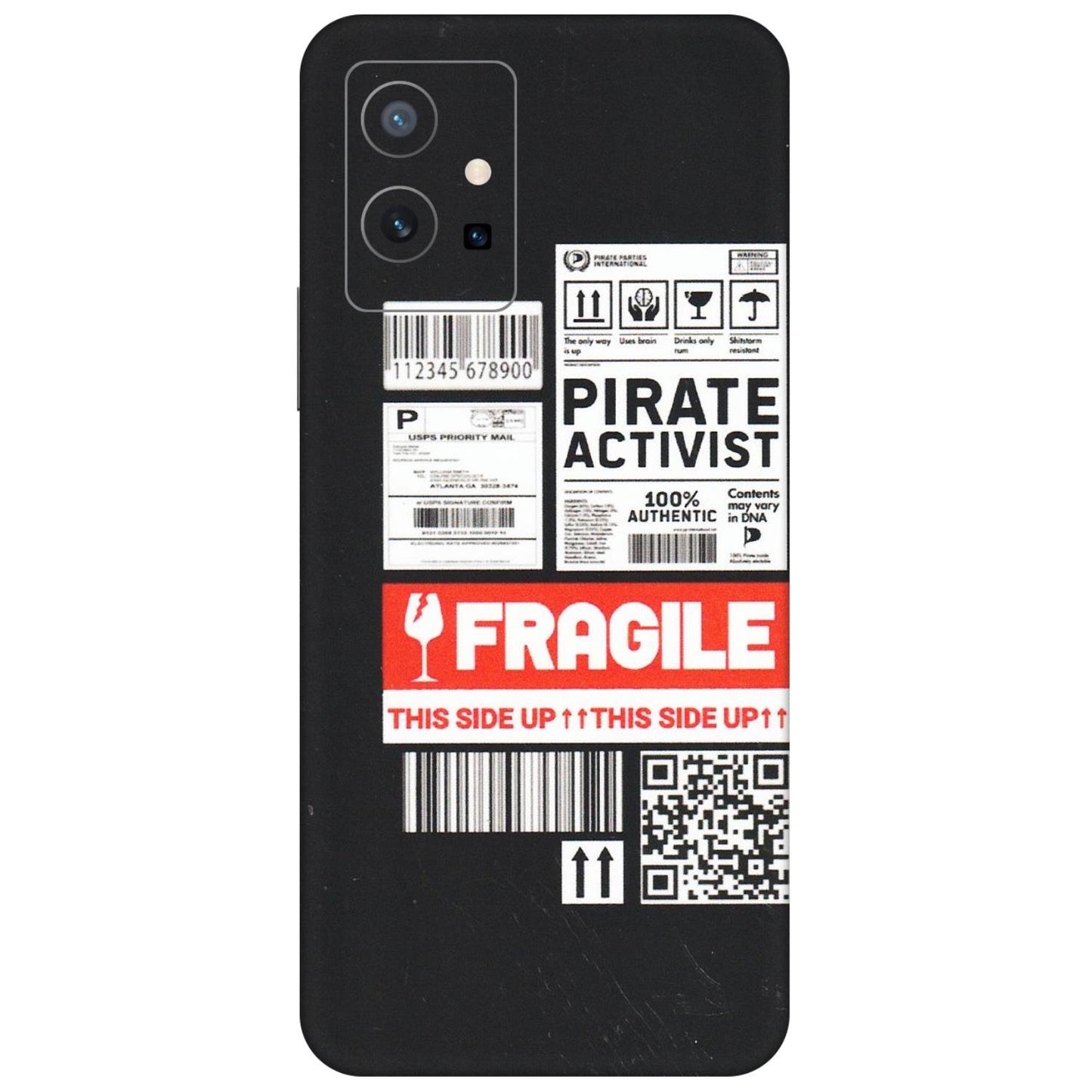VIVO Z/V/X/T/U/S Series Phone Skins (All Models) - Handle With Care - Matte Finish (M-99) Vivo T1 (5G)