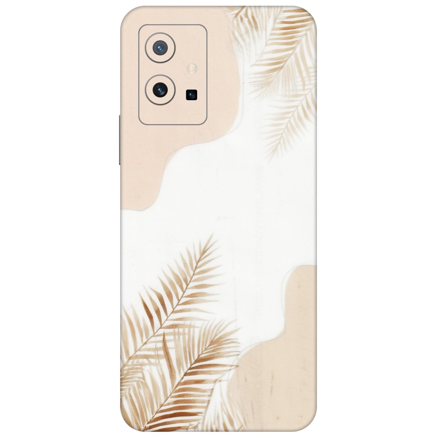 VIVO Z/V/X/T/U/S Series Phone Skins (All Models) - Gold Petals Abstract - Transparent Finish (T-08) Vivo T1 (5G)