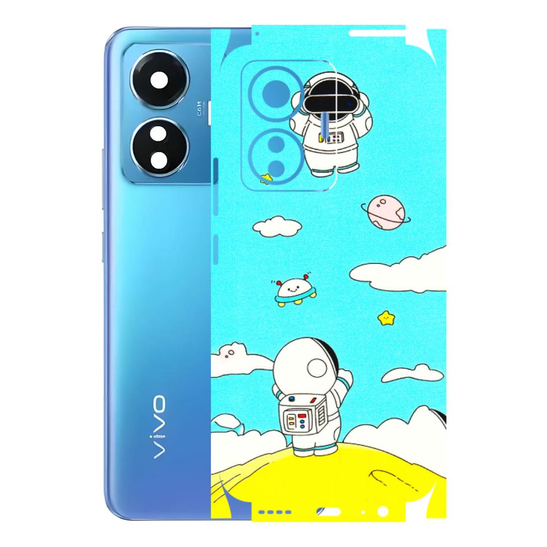 VIVO Z/V/X/T/U/S Series Phone Skins (All Models) - Blue Skies Astro Float - 3D Embossed Finish (L-230) Vivo T1