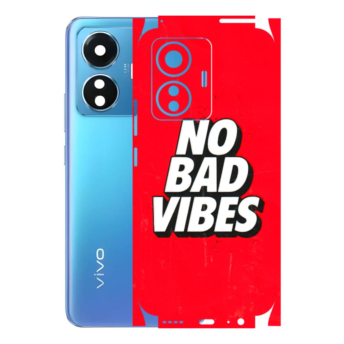 VIVO Z/V/X/T/U/S Series Phone Skins (All Models) - No Bad Vibes - 3D Embossed Finish (L-280) Vivo T1