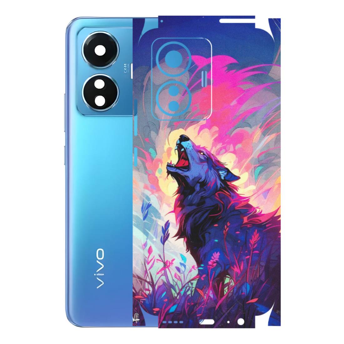 VIVO Z/V/X/T/U/S Series Phone Skins (All Models) - New Wild Wolf Abstract - Matte Finish (M-125) Vivo T1