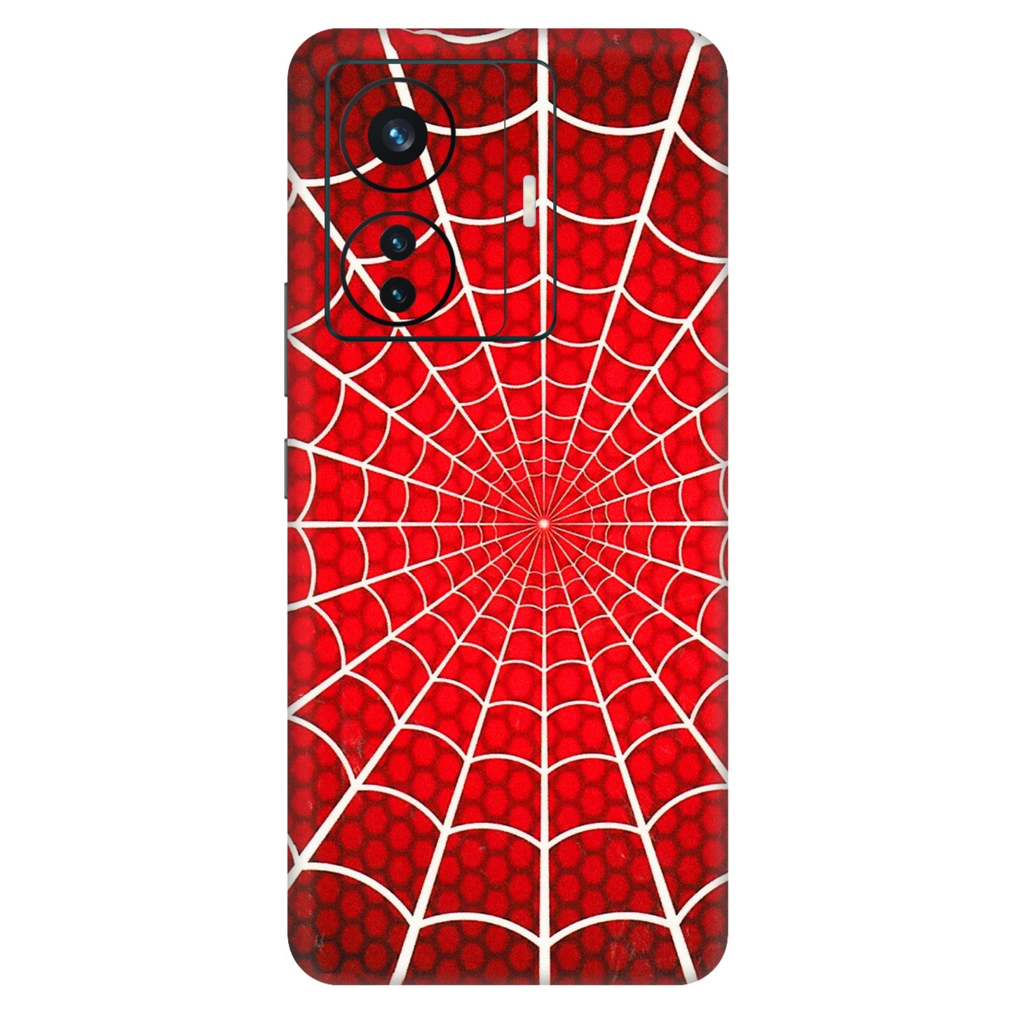 VIVO Z/V/X/T/U/S Series Phone Skins (All Models) - Classic Spidey Web - 3D Embossed Finish (L-115) Vivo T1 Pro (5G)