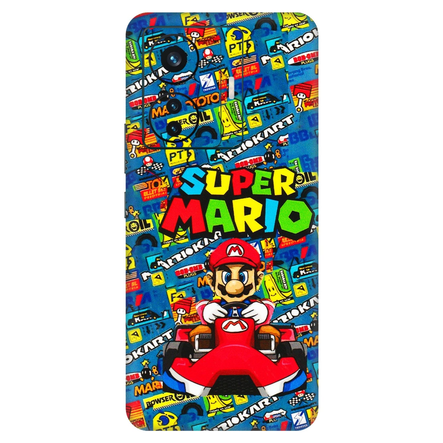 VIVO Z/V/X/T/U/S Series Phone Skins (All Models) - Super Mario Kart - 3D Embossed Finish (L-140) Vivo T1 Pro (5G)