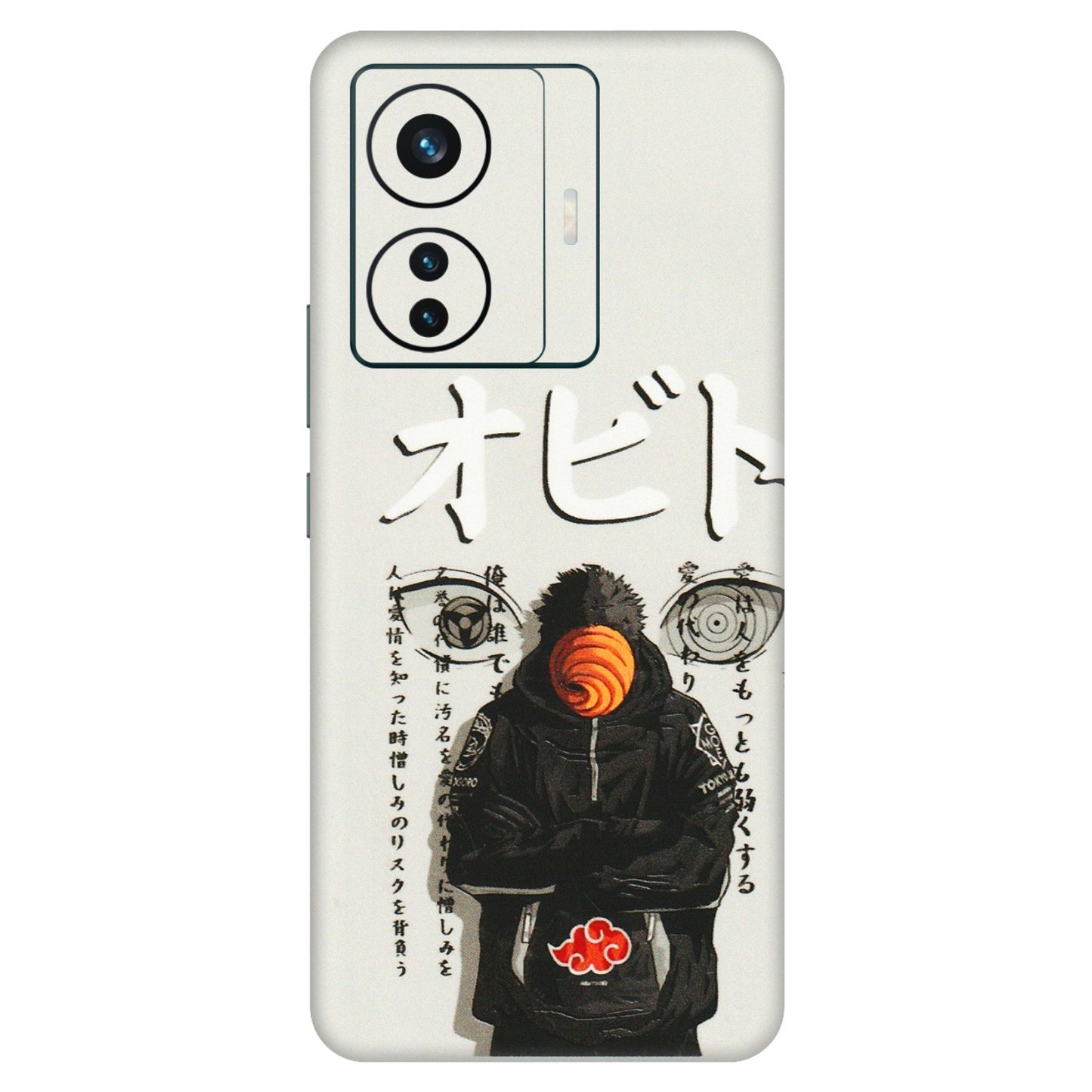 VIVO Z/V/X/T/U/S Series Phone Skins (All Models) - Obito Anime Eye - 3D Embossed Finish (L-19) Vivo T1 Pro (5G)