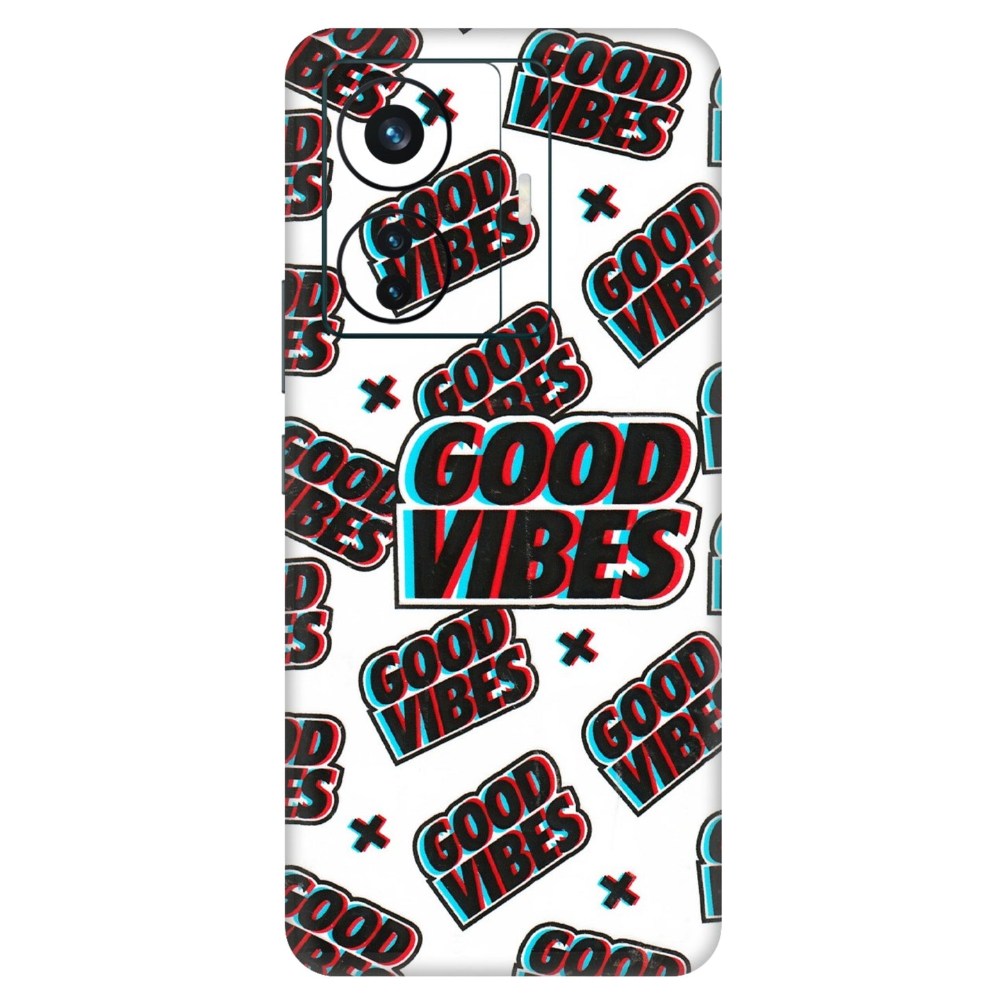 VIVO Z/V/X/T/U/S Series Phone Skins (All Models) - Good Vibes - 3D Embossed Finish (L-282) Vivo T1 Pro (5G)
