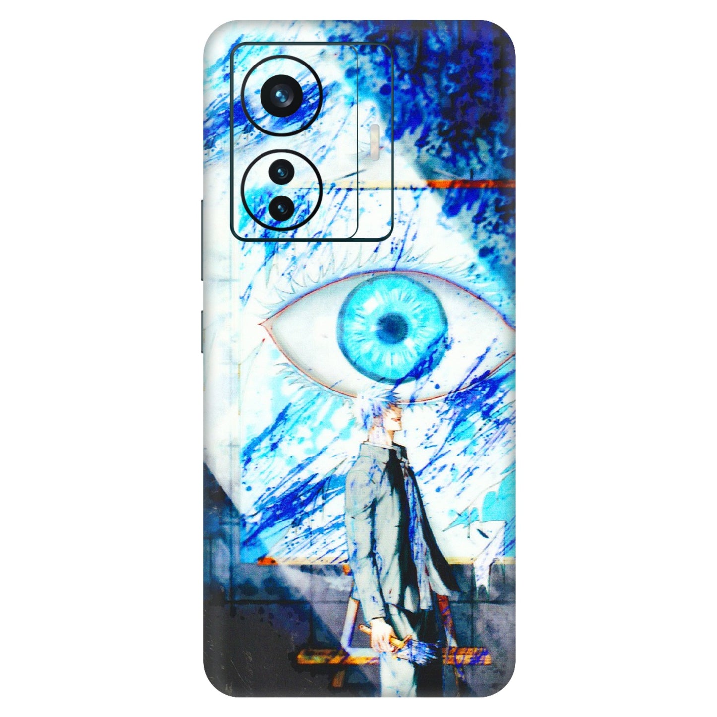 VIVO Z/V/X/T/U/S Series Phone Skins (All Models) - Anime Sea Blue Eye - 3D Embossed Finish (L-318) Vivo T1 Pro (5G)