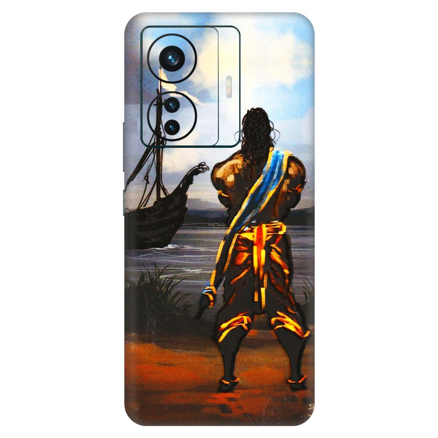 VIVO Z/V/X/T/U/S Series Phone Skins (All Models) - Heavenly God Figure - 3D Embossed Finish (L-34) Vivo T1 Pro (5G)